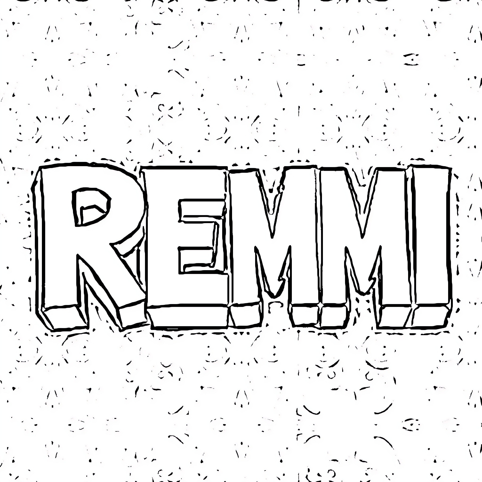 Remi's hand-drawn, sketchy design Coloring Page (free black-and-white line drawing printable PDF for all, from beginners to advanced learners, including children, teens, adults, and seniors)