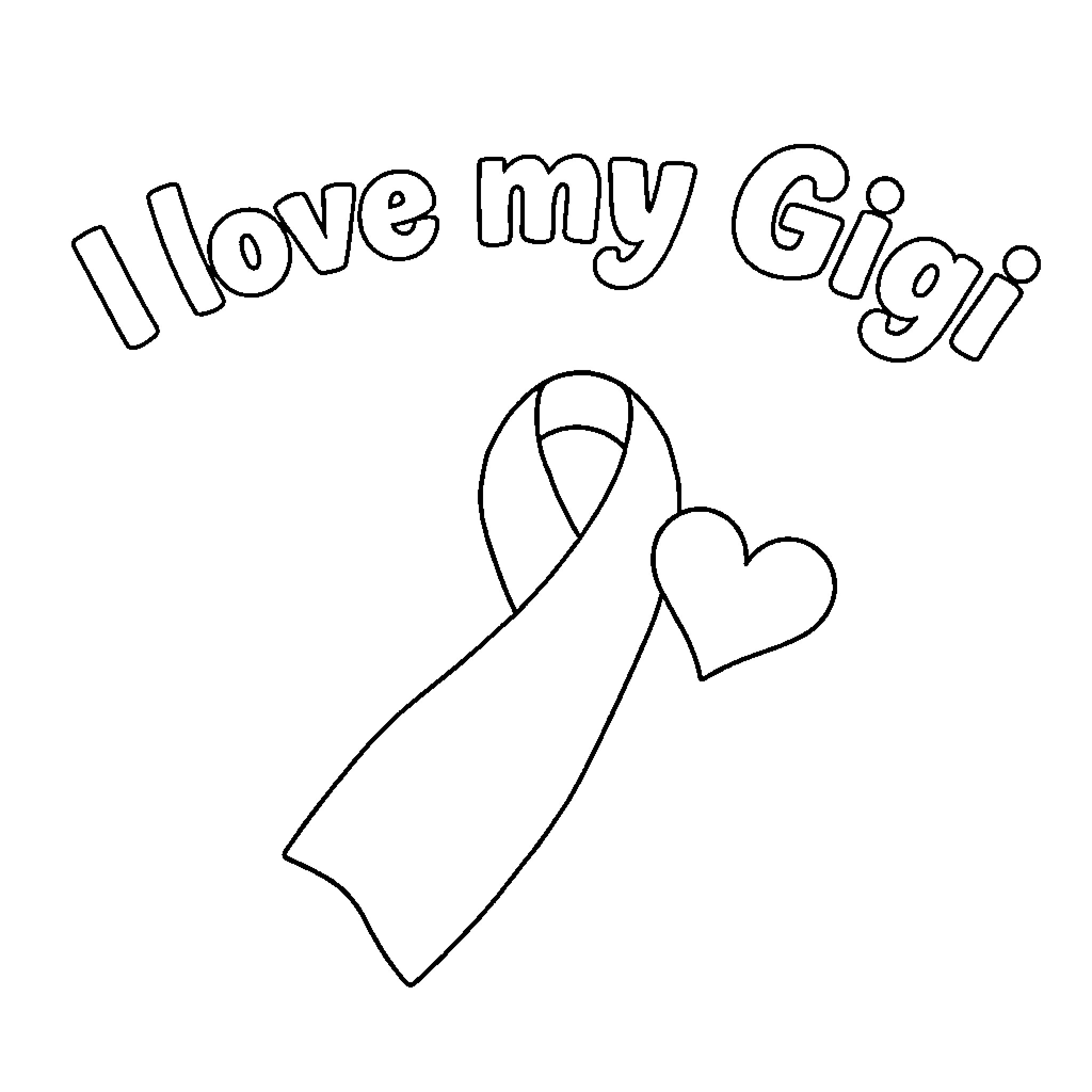 Breast Cancer Awareness: Heartfelt Message and Symbol Coloring Page (free black-and-white line drawing printable PDF for all, from beginners to advanced learners, including children, teens, adults, and seniors)