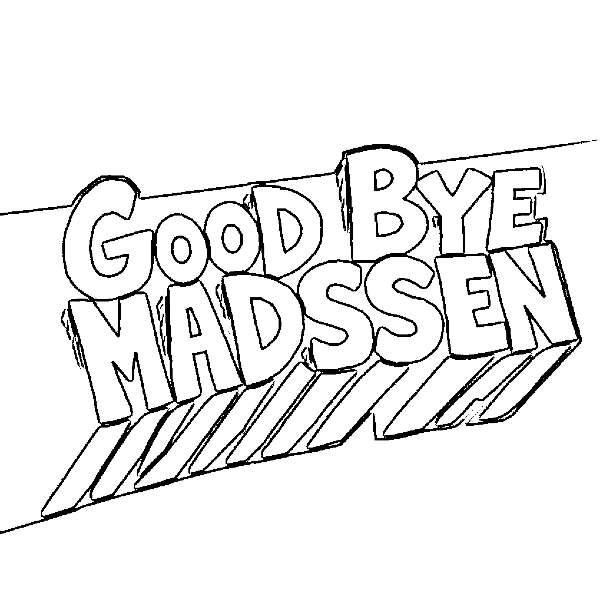 Letter Expressing Farewell and Gratitude Coloring Page (free black-and-white line drawing printable PDF for all, from beginners to advanced learners, including children, teens, adults, and seniors)