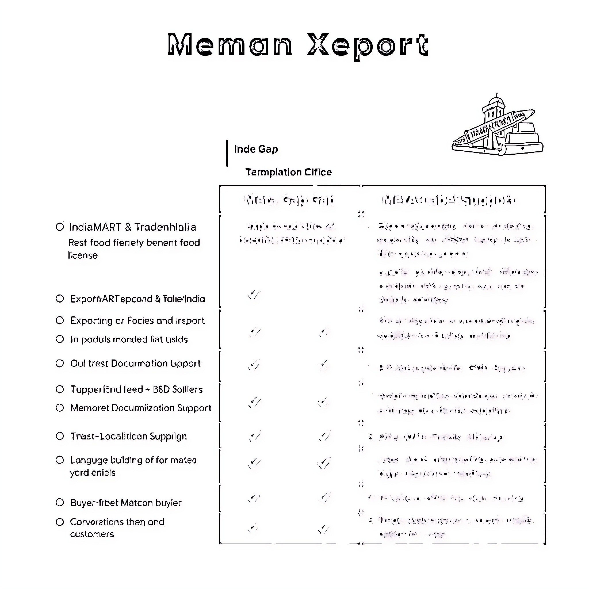 Food Export Trade Report Overview Coloring Page (free black-and-white line drawing printable PDF for all, from beginners to advanced learners, including children, teens, adults, and seniors)