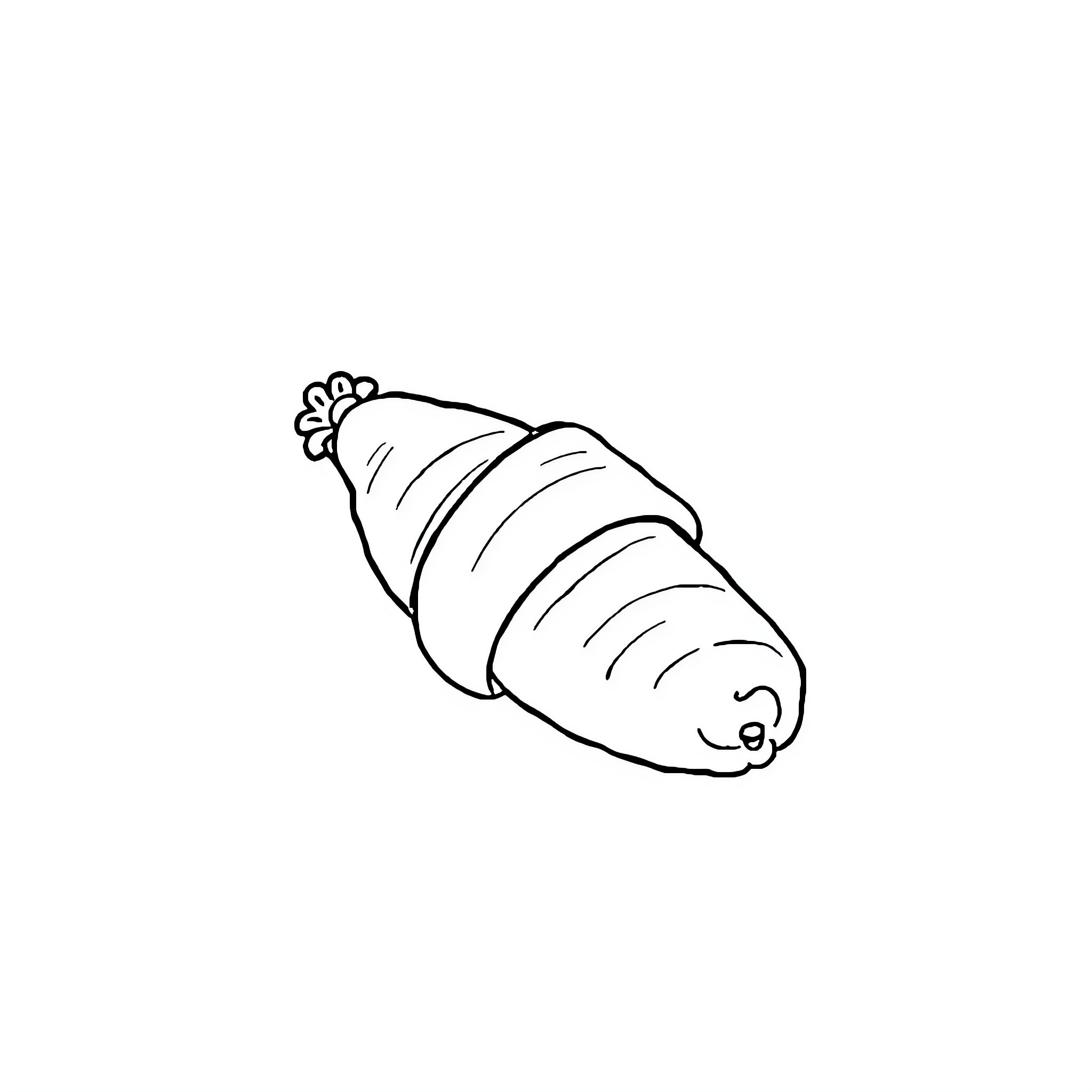 Pig sleeping peacefully Coloring Page (free black-and-white line drawing printable PDF for all, from beginners to advanced learners, including children, teens, adults, and seniors)