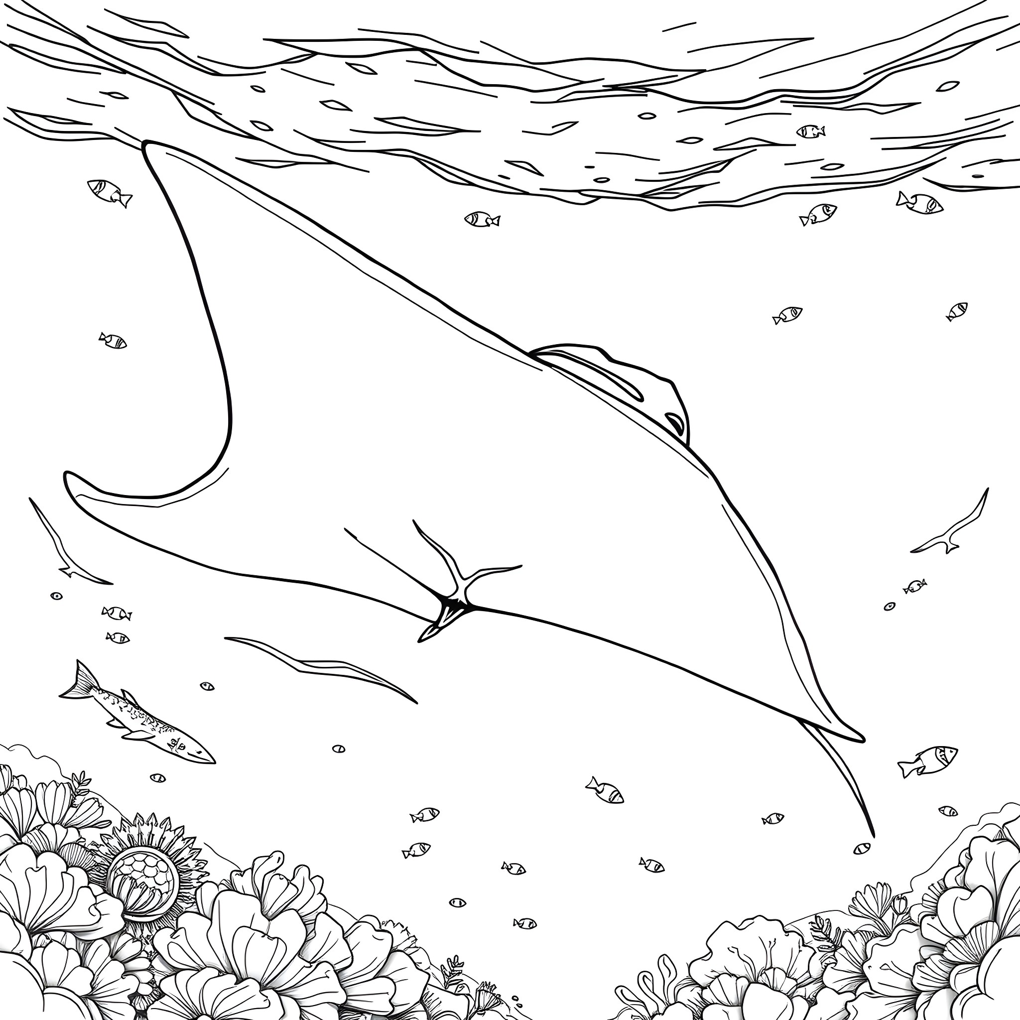 Best Manta Ray Coloring Pages (Free Printable PDF)