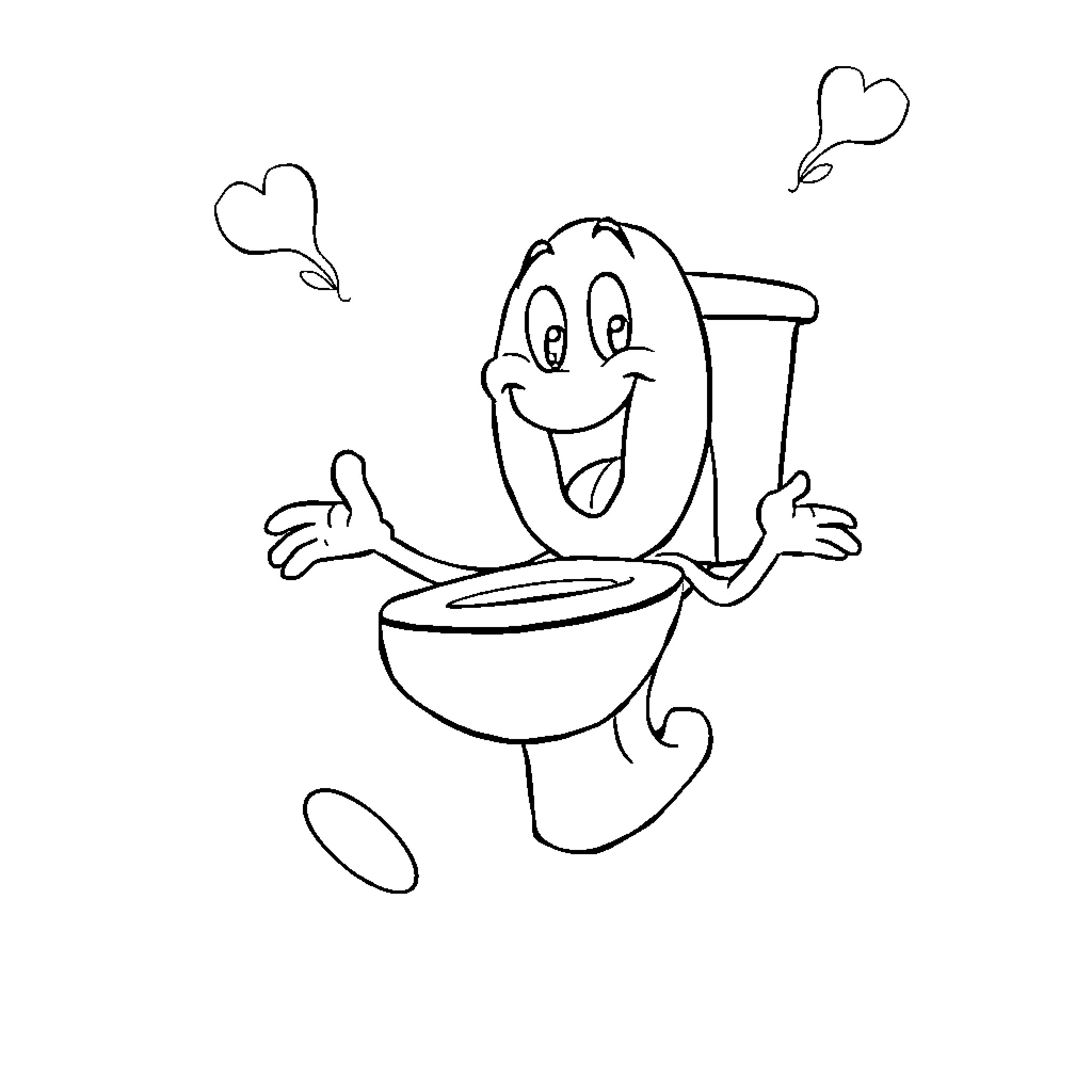 Skibidi Toilet Seat Animated Coloring Page (free black-and-white line drawing printable PDF for all, from beginners to advanced learners, including children, teens, adults, and seniors)