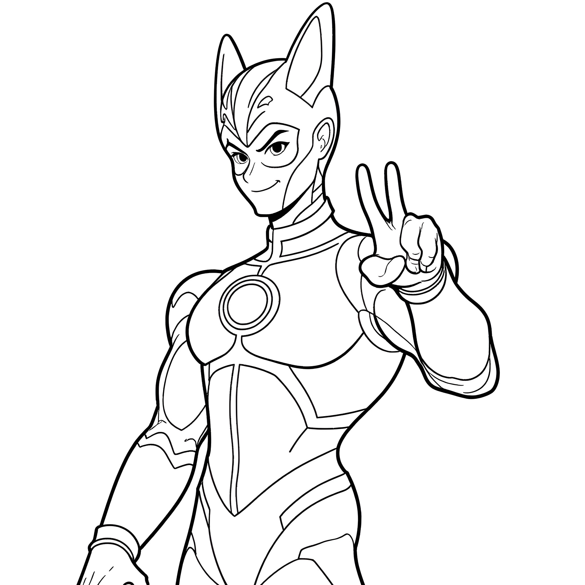 Jetfire character in action pose with robotic suit Coloring Page (free black-and-white line drawing printable PDF for all, from beginners to advanced learners, including children, teens, adults, and seniors)