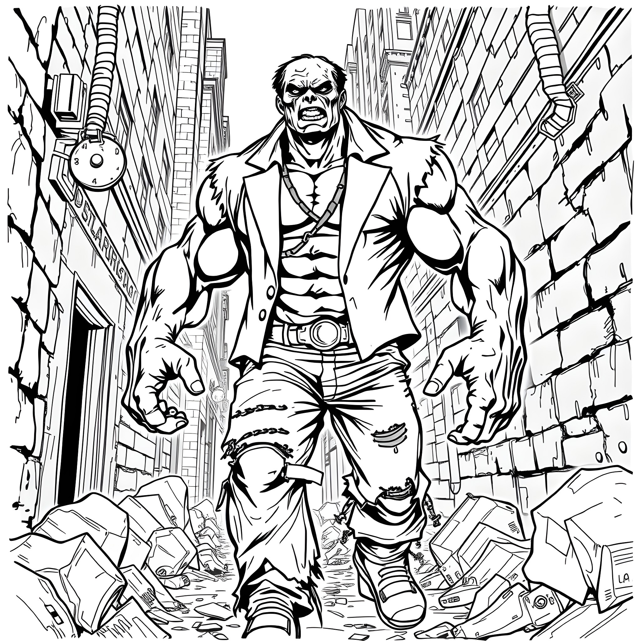 21 Best Zombie Hulk Coloring Pages (Free Printable PDFs)