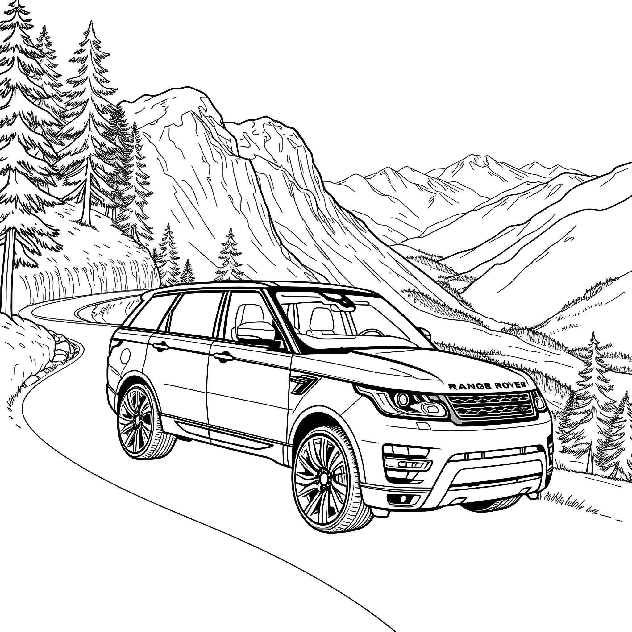 Best Range Rover Coloring Pages (Free Printable PDF)