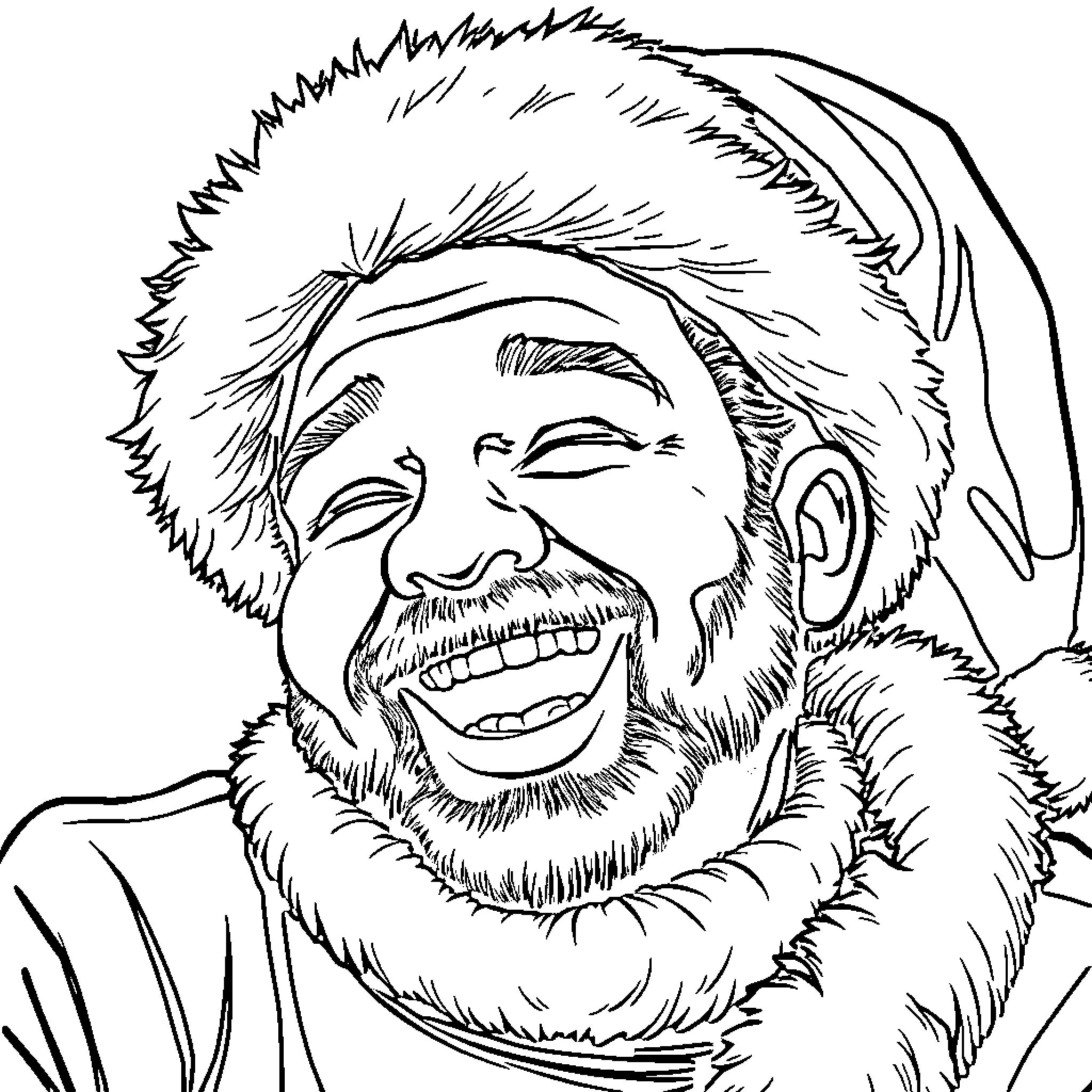 Anthony Edwards in an Expressive Outdoor Portrait Coloring Page (free black-and-white line drawing printable PDF for all, from beginners to advanced learners, including children, teens, adults, and seniors)