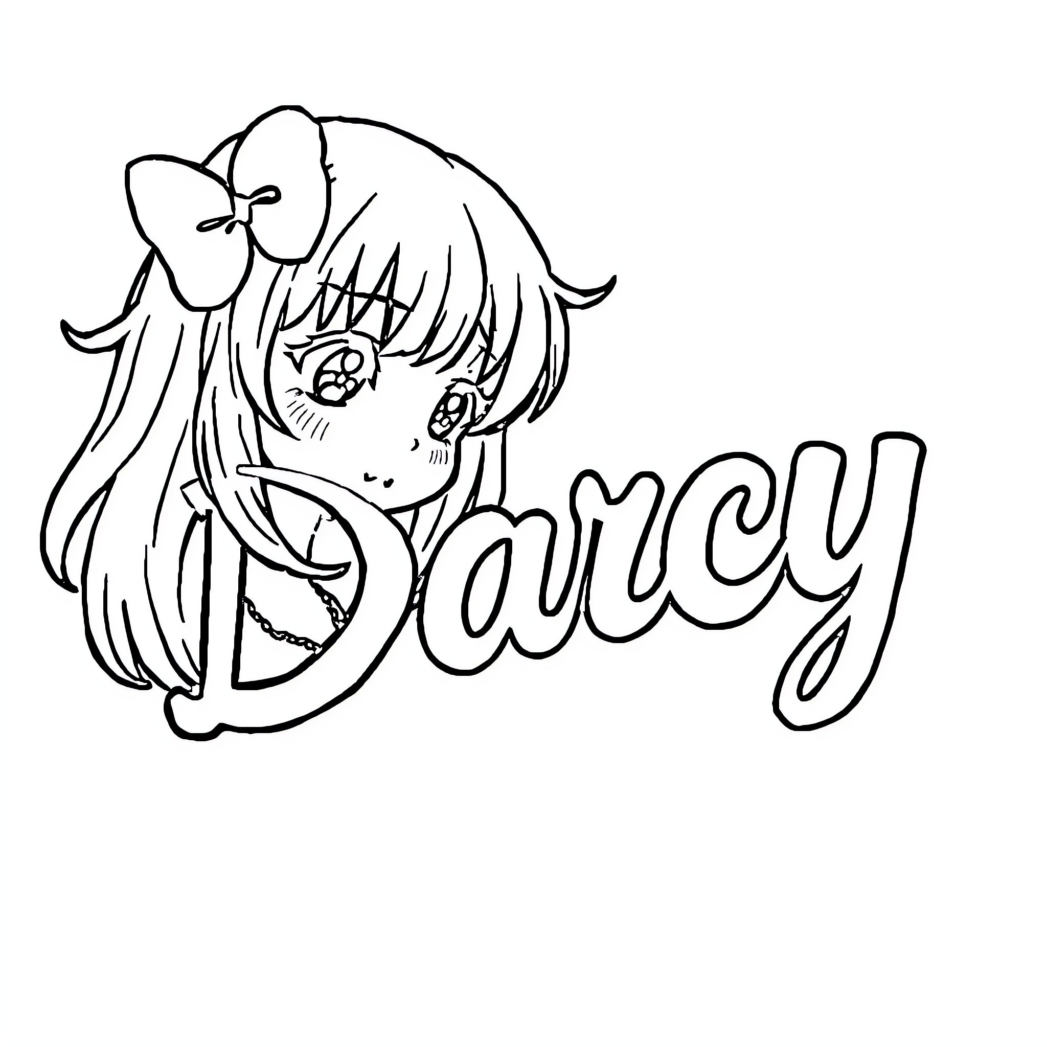 Kuromi in a playful expression Coloring Page (free black-and-white line drawing printable PDF for all, from beginners to advanced learners, including children, teens, adults, and seniors)