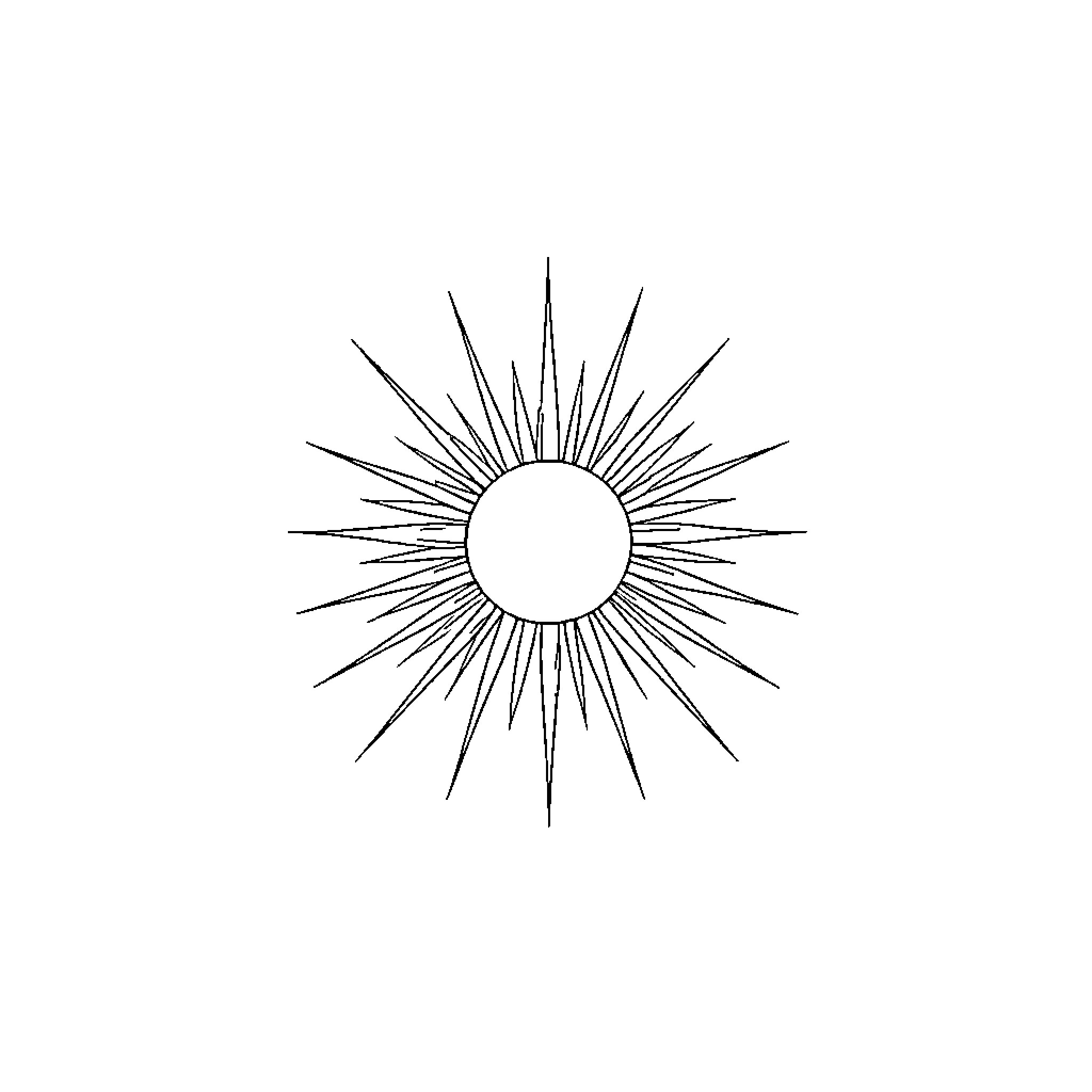 Sun shining in radiant beams Coloring Page (free black-and-white line drawing printable PDF for all, from beginners to advanced learners, including children, teens, adults, and seniors)