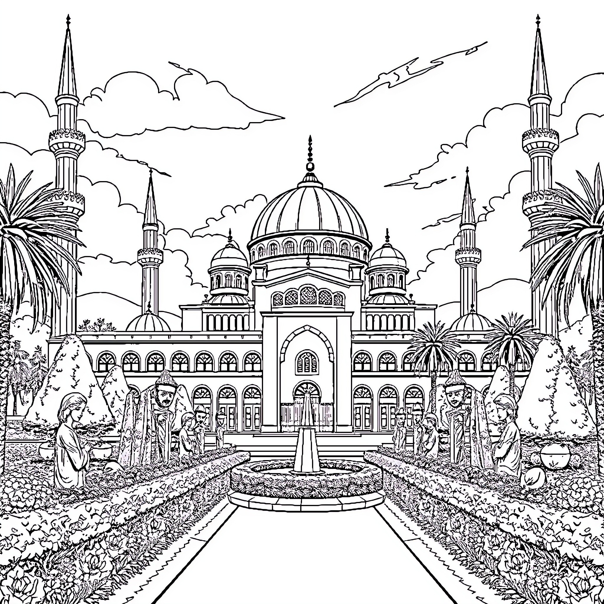 Best Mosque Coloring Pages (Free Printable PDF)