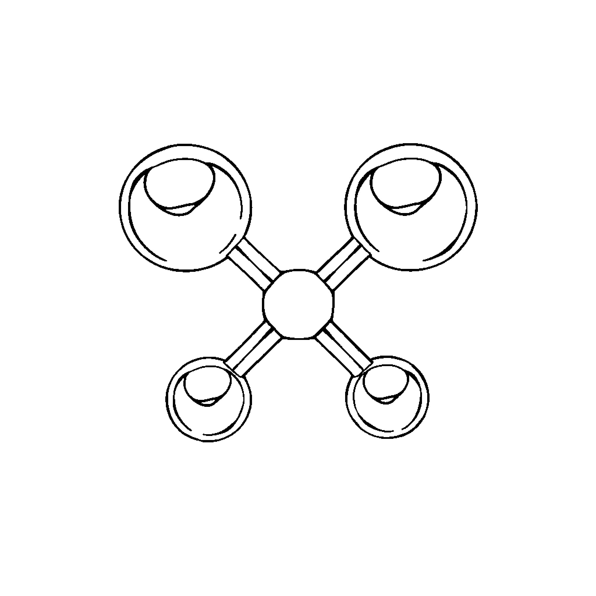 Water Molecule Structure Diagram Coloring Page (free black-and-white line drawing printable PDF for all, from beginners to advanced learners, including children, teens, adults, and seniors)