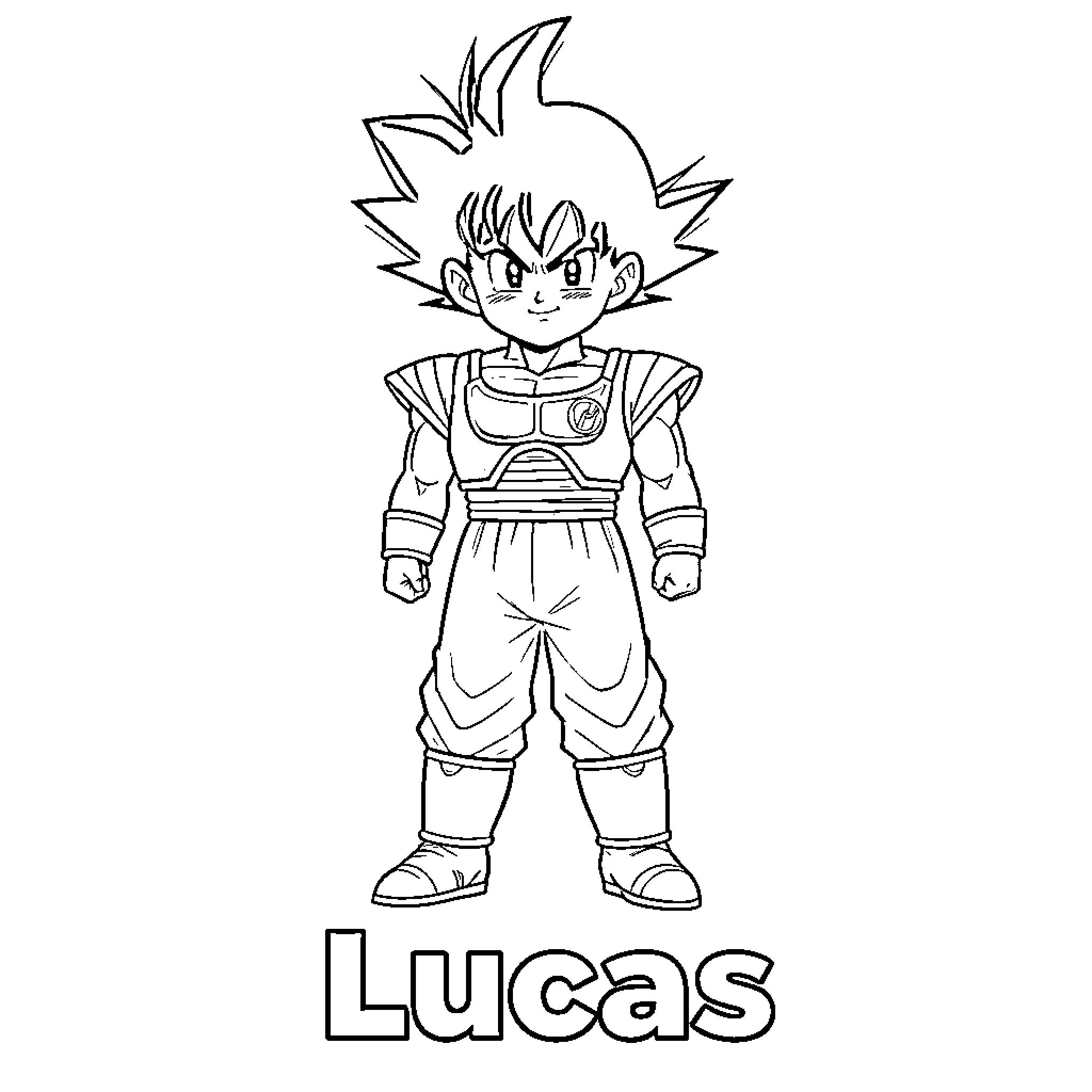 Vegeta in Action: Character Sketch Coloring Page (free black-and-white line drawing printable PDF for all, from beginners to advanced learners, including children, teens, adults, and seniors)