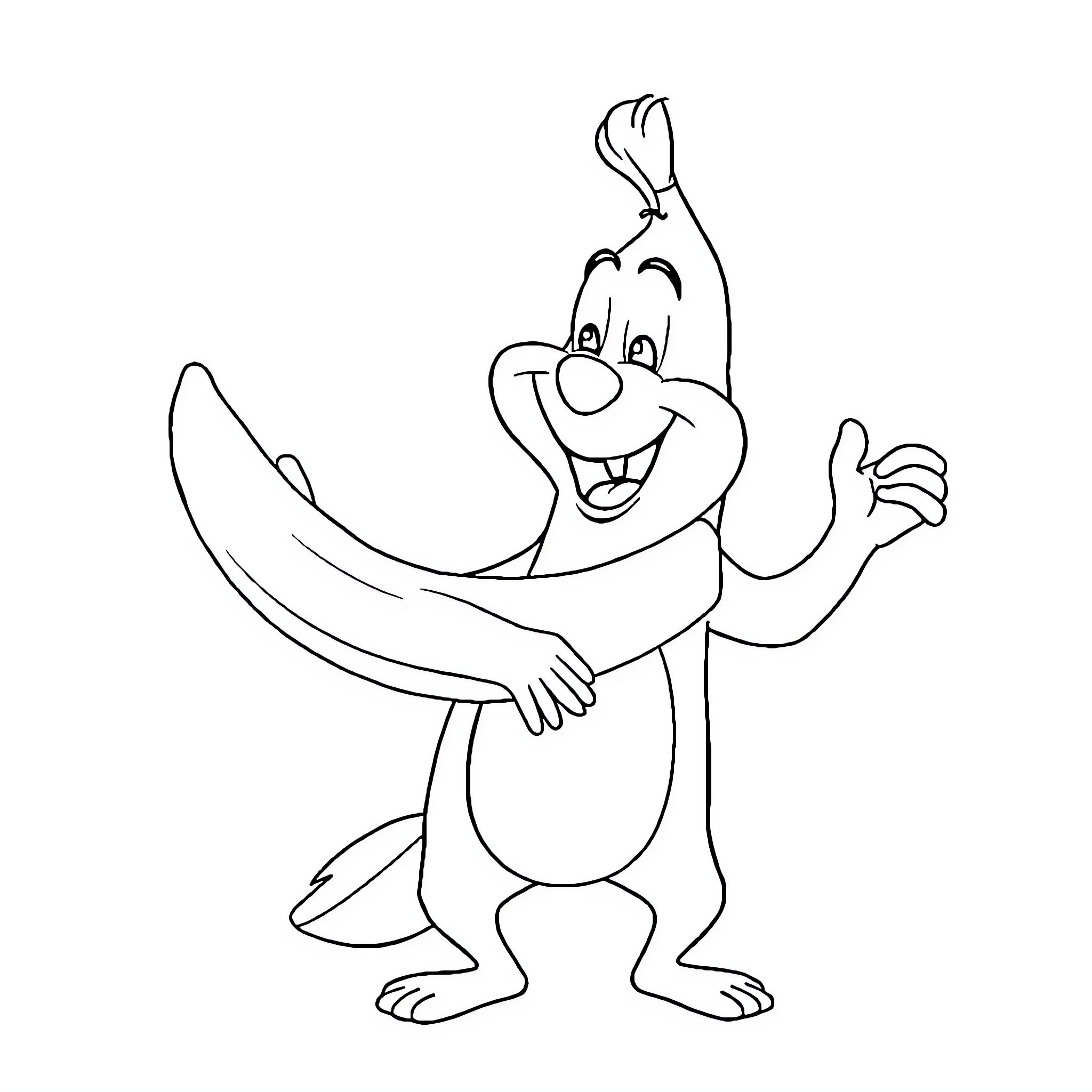 Jack Jack dancing and celebrating happily Coloring Page (free black-and-white line drawing printable PDF for all, from beginners to advanced learners, including children, teens, adults, and seniors)