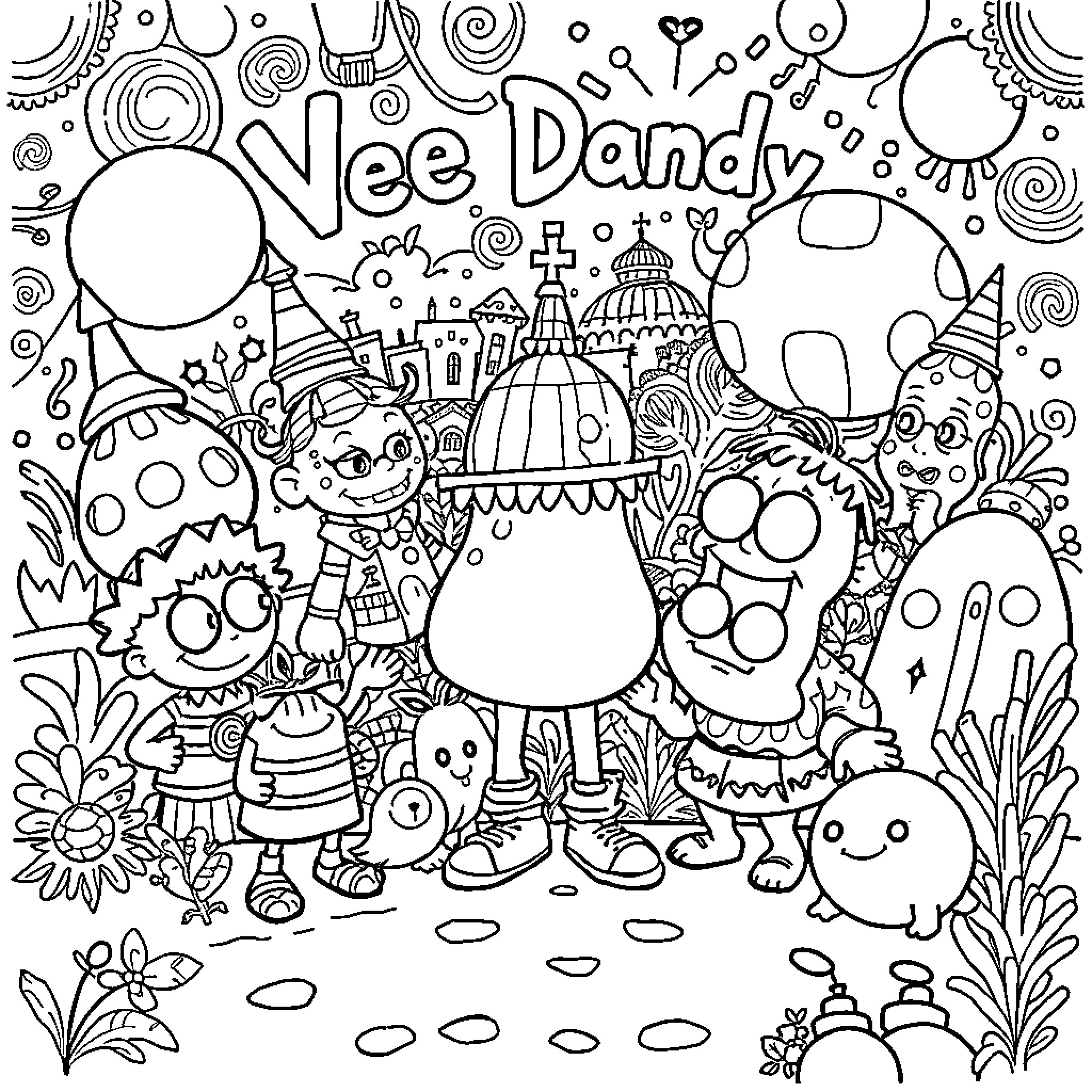 Dandy s World Coloring Pages Printable 2025 Dandy s World Coloring Pages Printable 2025