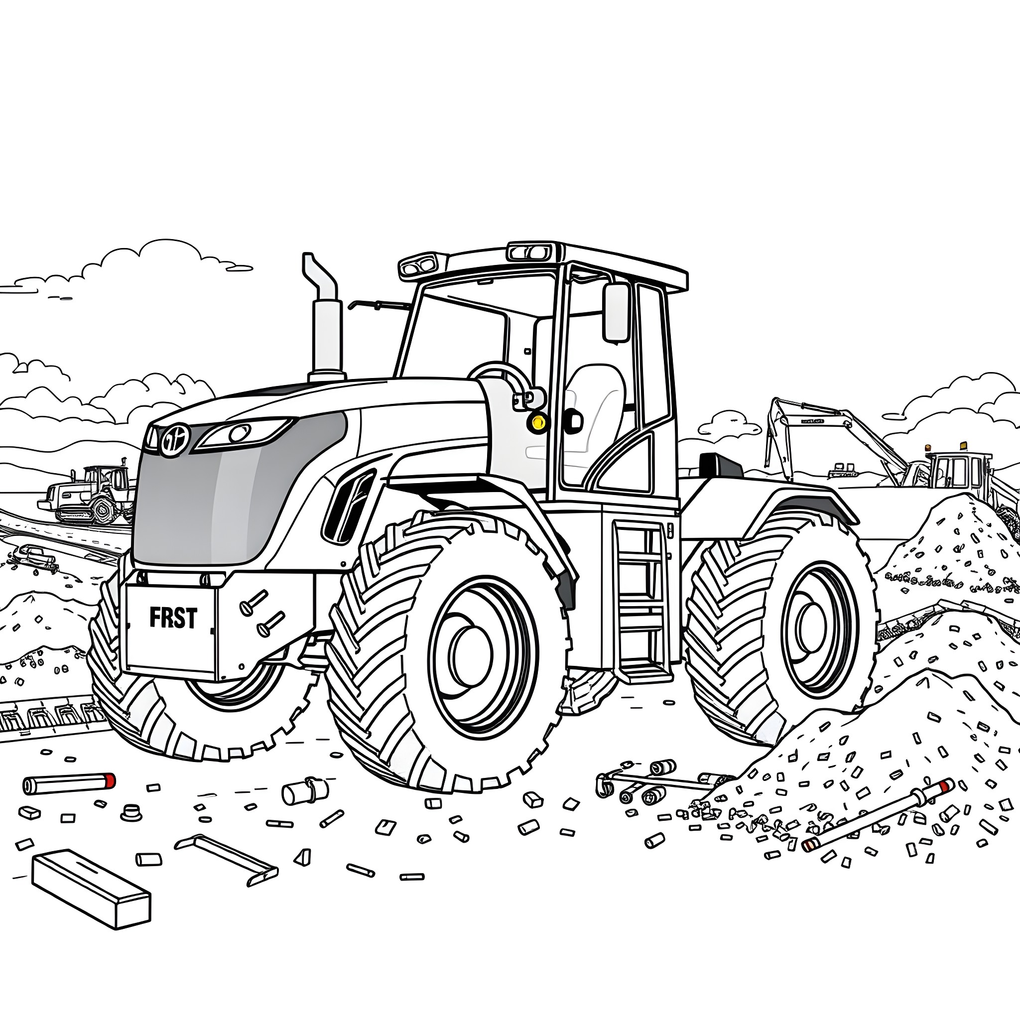 166 Best Tractor Coloring Pages (Free Printable PDFs)