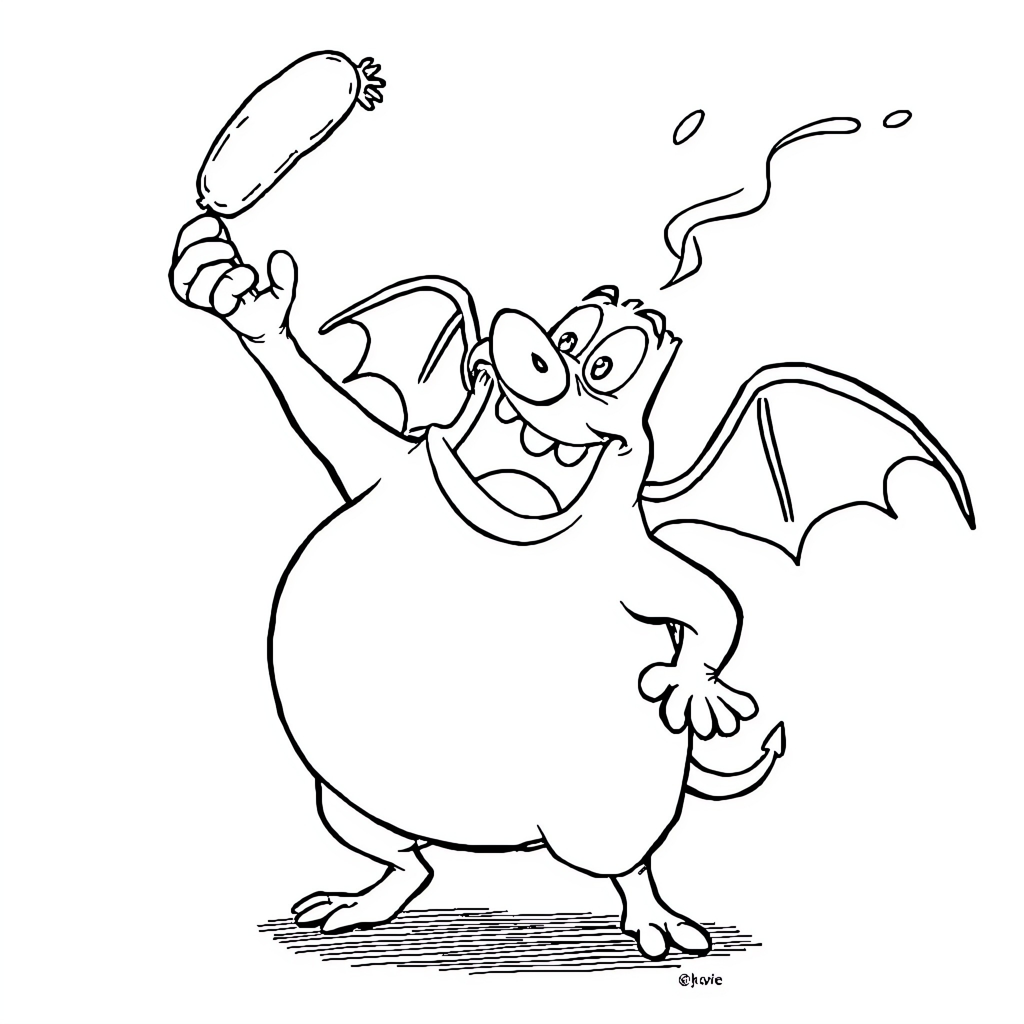 Bulbasaur happily holding a pokeball Coloring Page (free black-and-white line drawing printable PDF for all, from beginners to advanced learners, including children, teens, adults, and seniors)