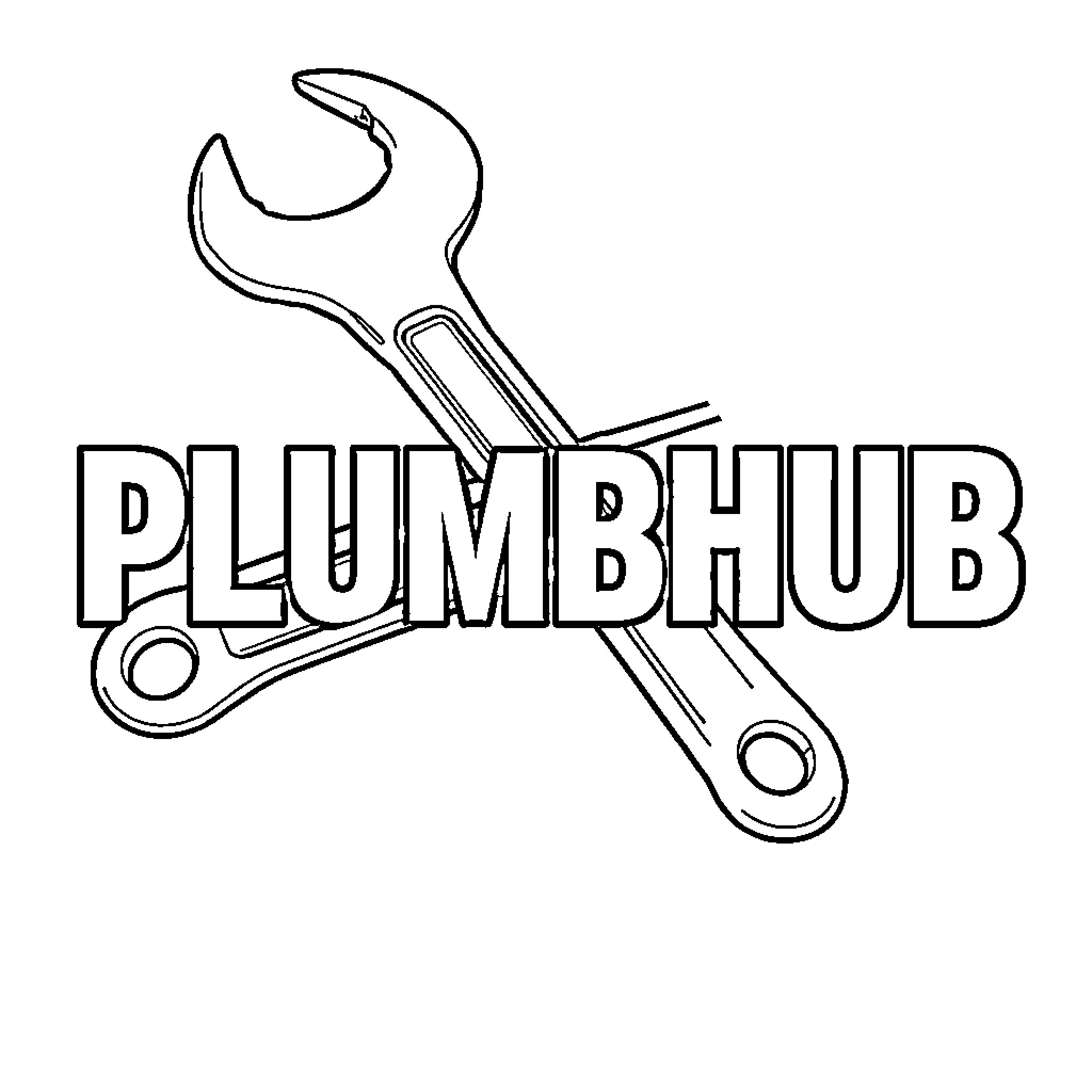 Pipe Wrench plumbing tools with text Coloring Page (free black-and-white line drawing printable PDF for all, from beginners to advanced learners, including children, teens, adults, and seniors)