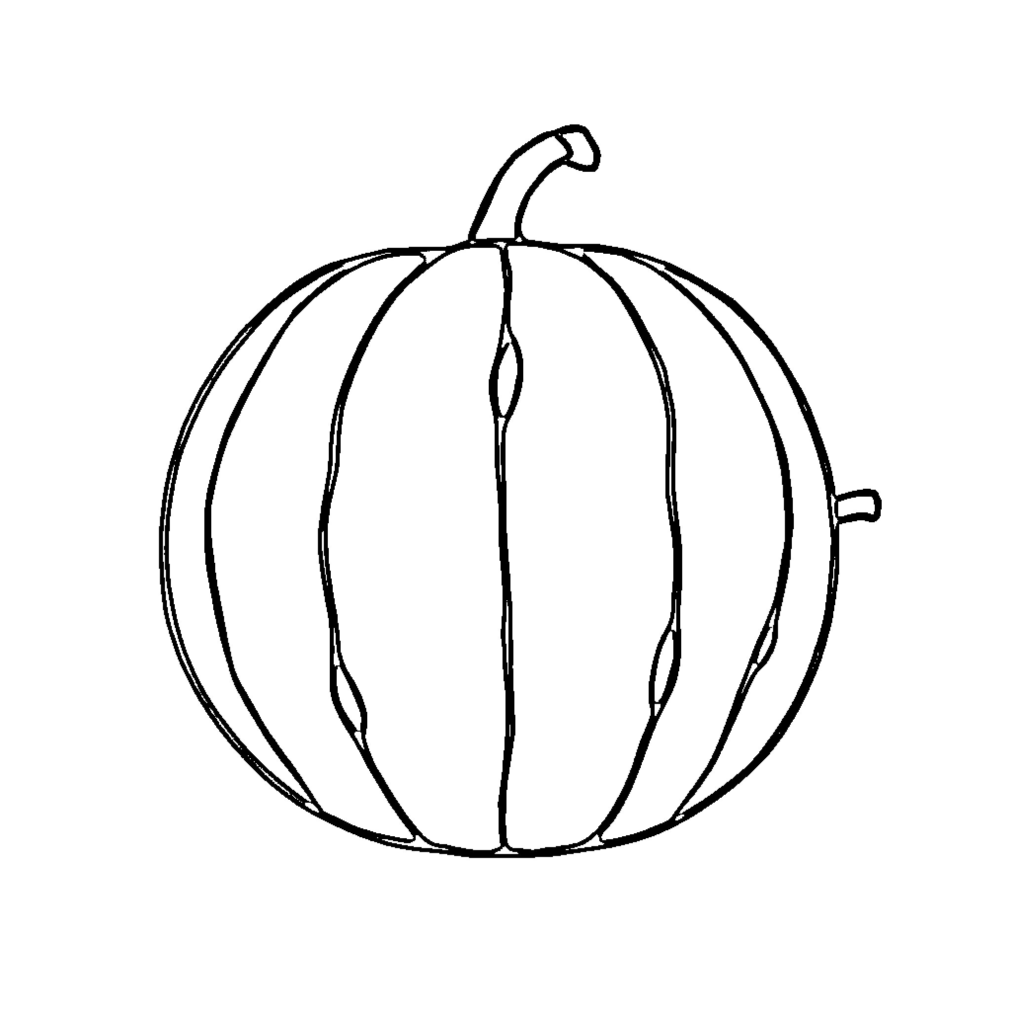 Cocomelon pumpkin outline sketch Coloring Page (free black-and-white line drawing printable PDF for all, from beginners to advanced learners, including children, teens, adults, and seniors)