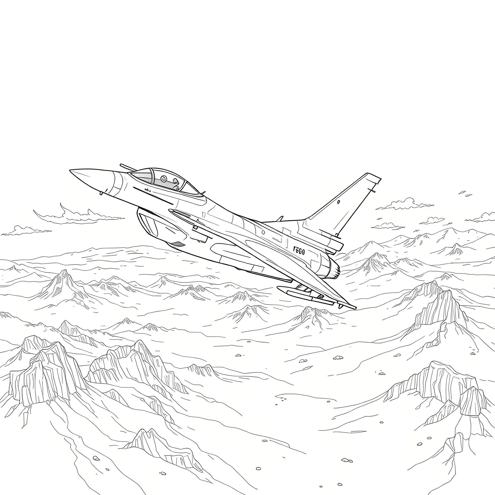 3 Best F16 Coloring Pages (Free Printable PDFs)