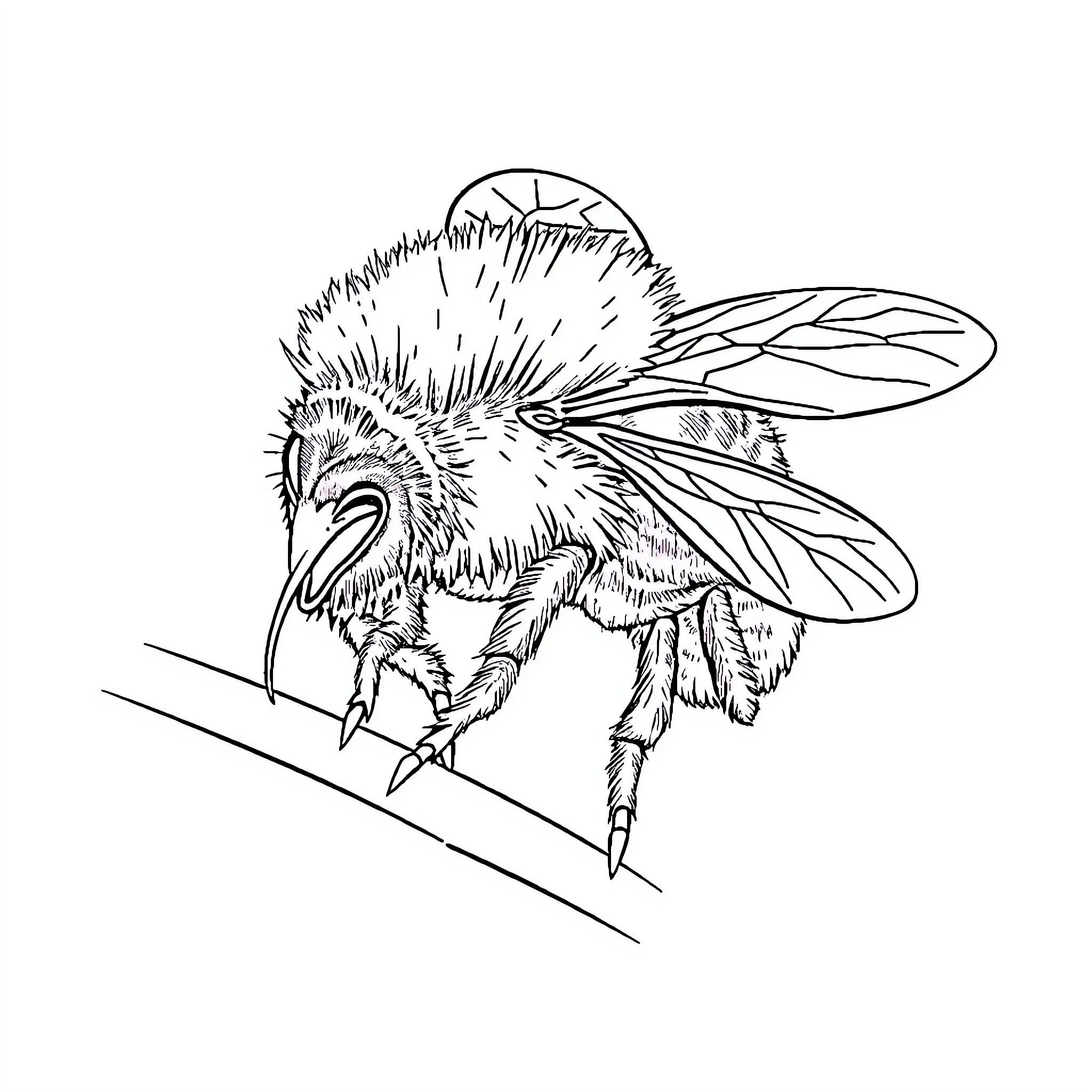 Duck taking flight with outstretched wings Coloring Page (free black-and-white line drawing printable PDF for all, from beginners to advanced learners, including children, teens, adults, and seniors)