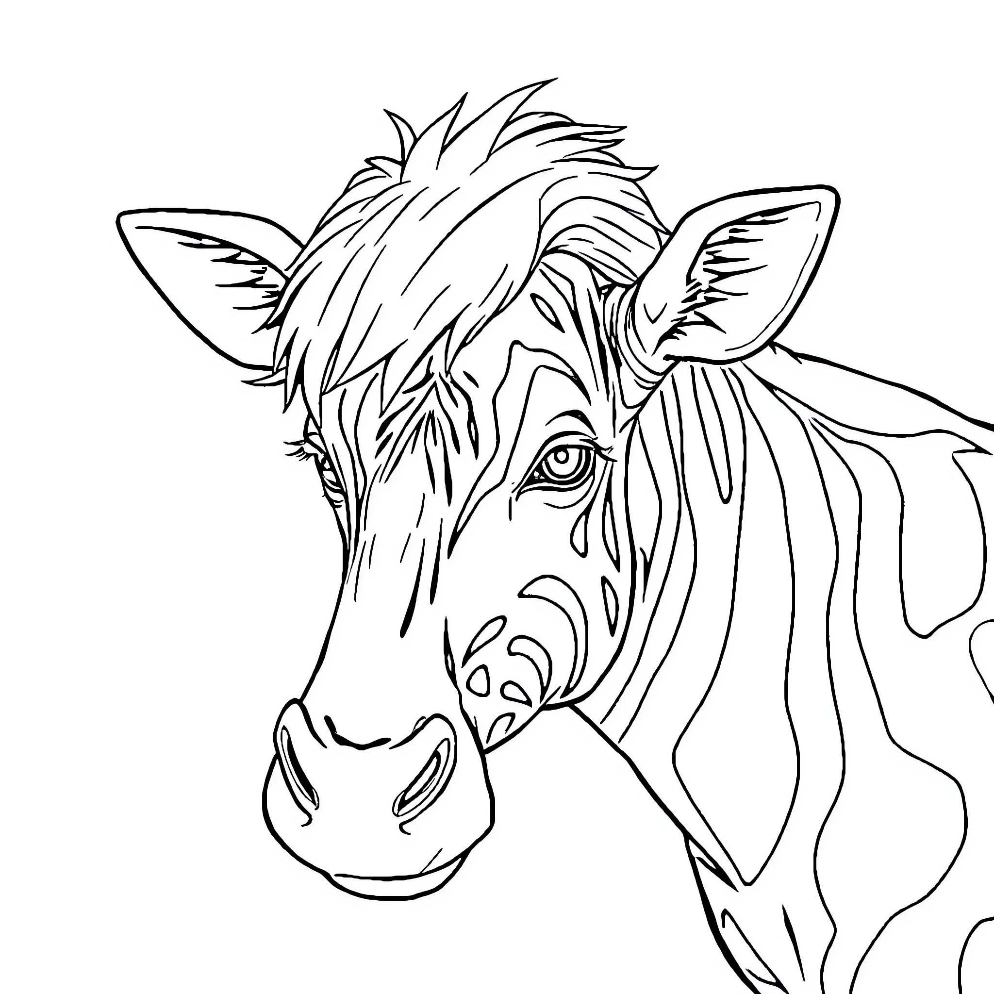 Mouse exploring the wild with curiosity Coloring Page (free black-and-white line drawing printable PDF for all, from beginners to advanced learners, including children, teens, adults, and seniors)