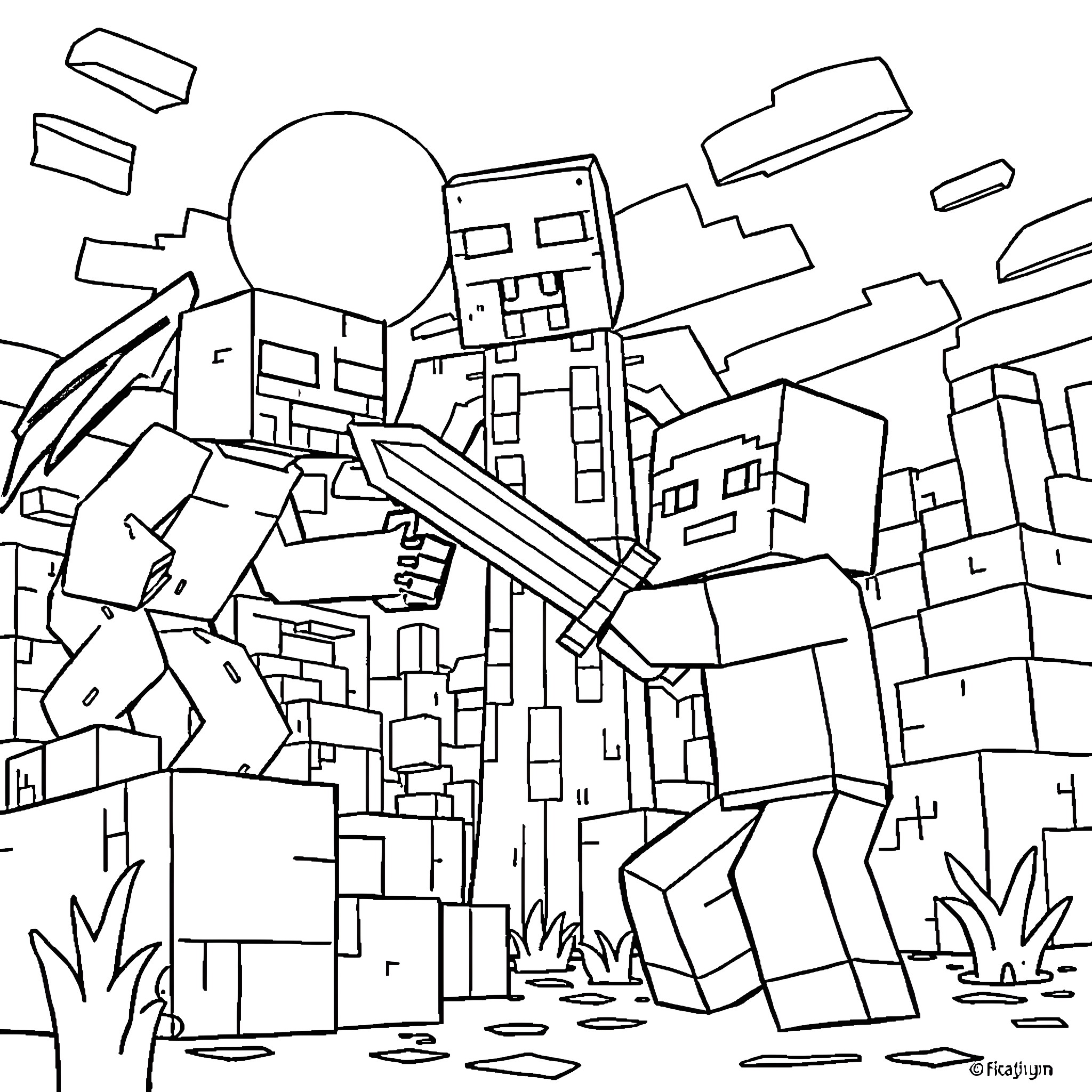 47 Best Minecraft Steve Coloring Pages (Free Printable PDFs)