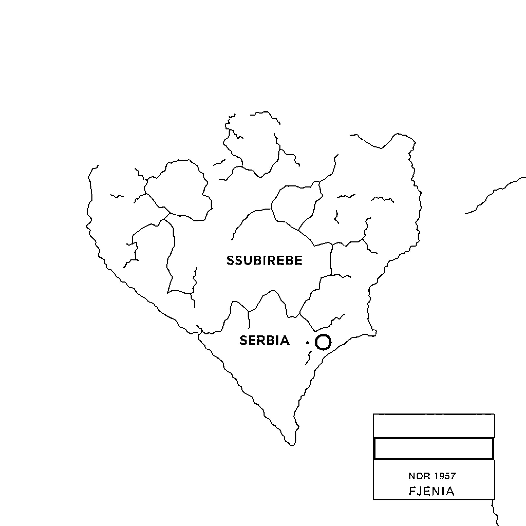 Map of geographical regions and borders Coloring Page (free black-and-white line drawing printable PDF for all, from beginners to advanced learners, including children, teens, adults, and seniors)