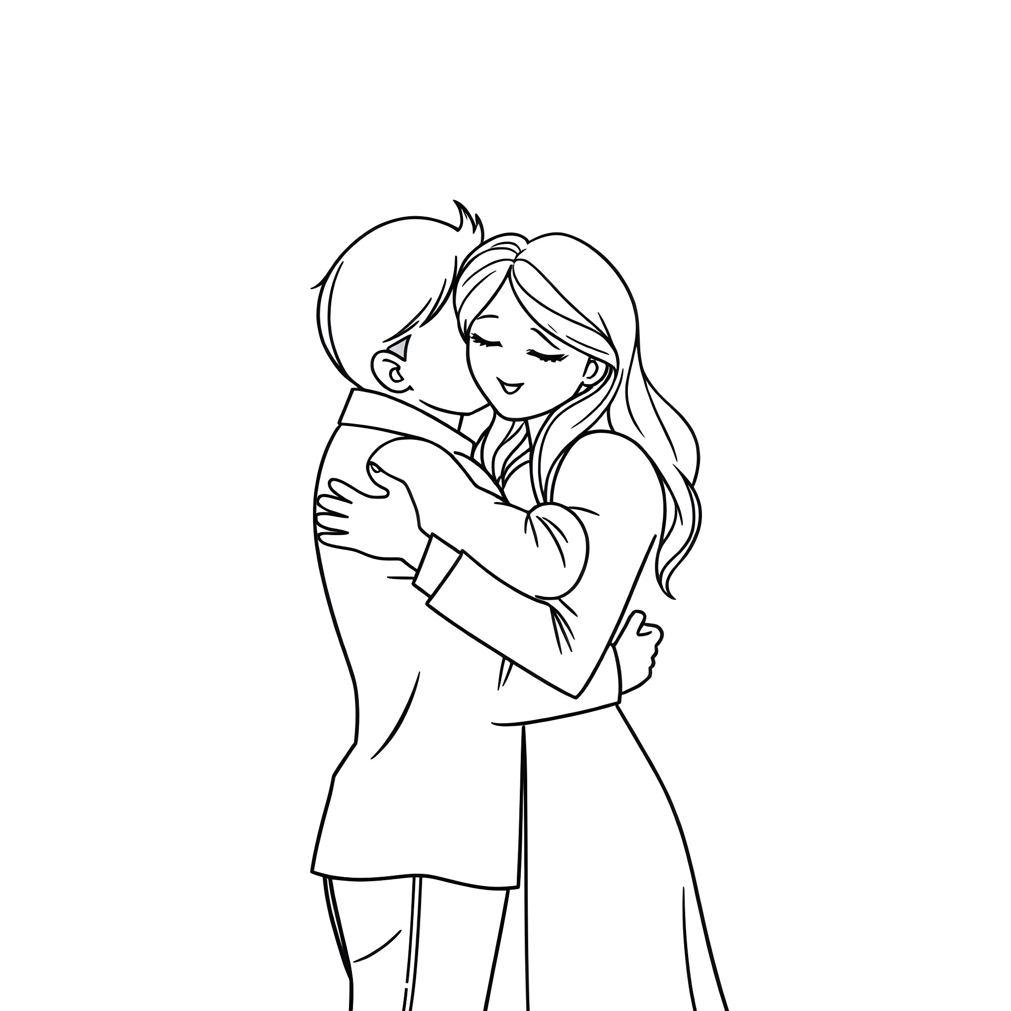 1 Best Hug Coloring Pages (Free Printable PDFs)