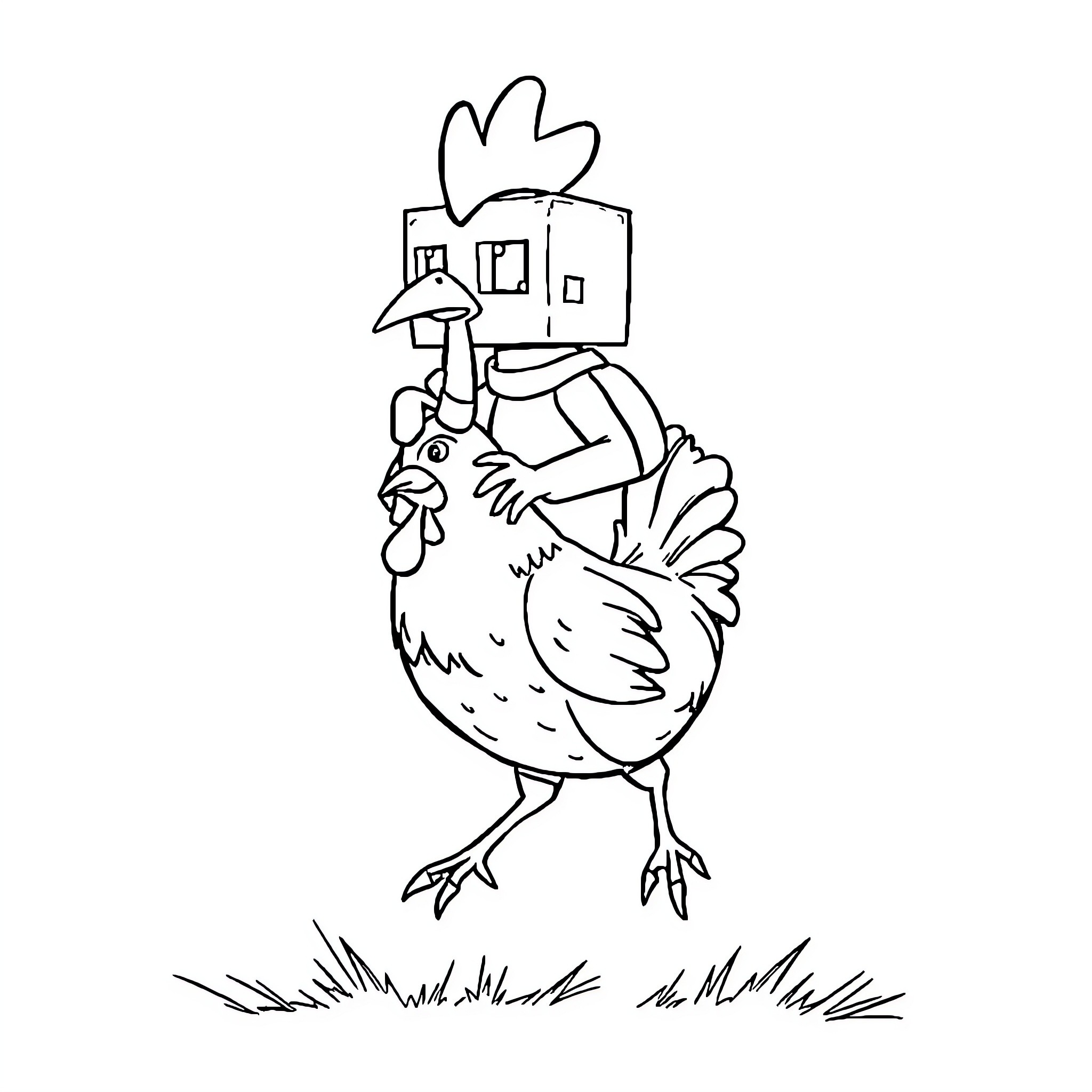 Best Chicken Jockey Coloring Pages (Free Printable PDF)