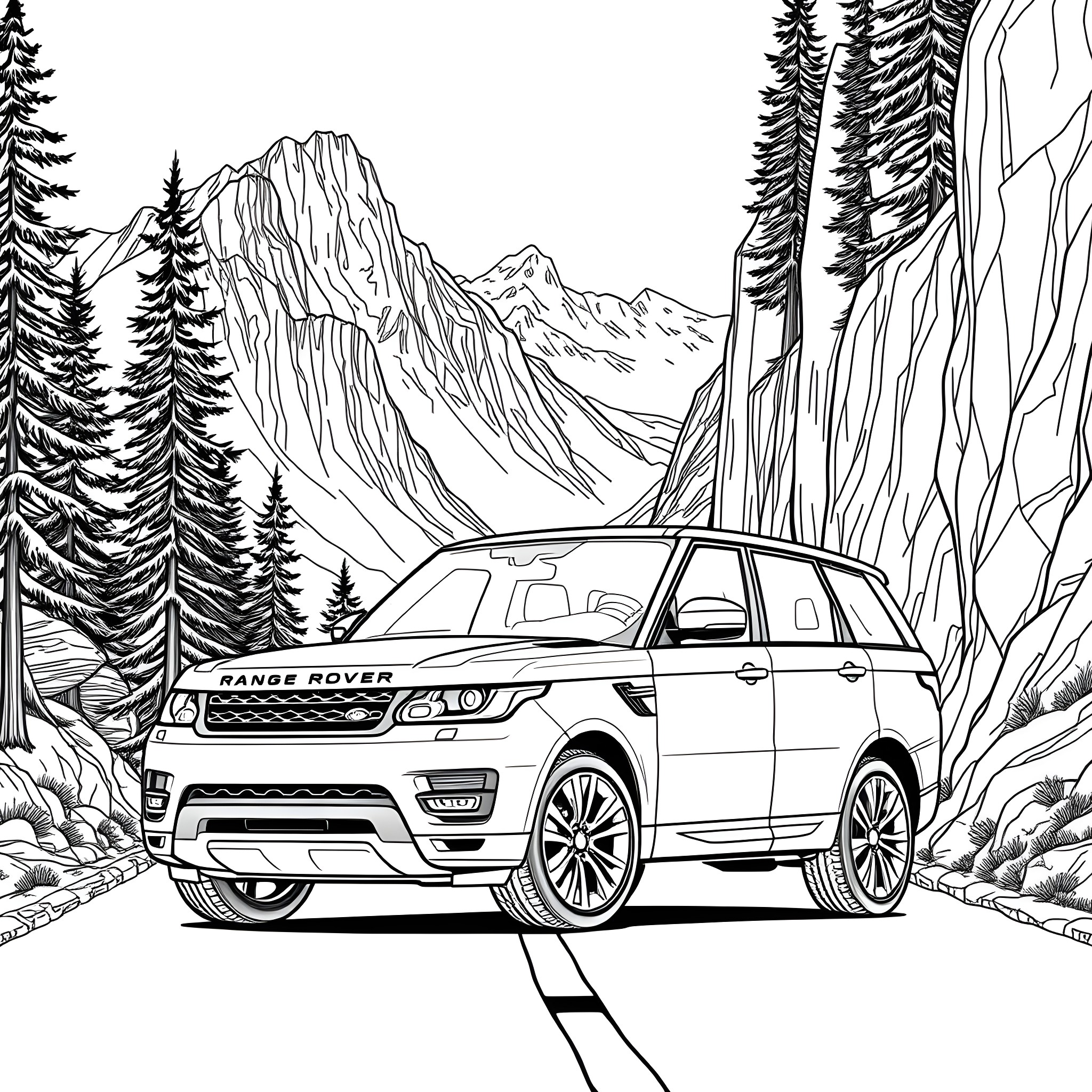 Best Range Rover Coloring Pages (Free Printable PDF)