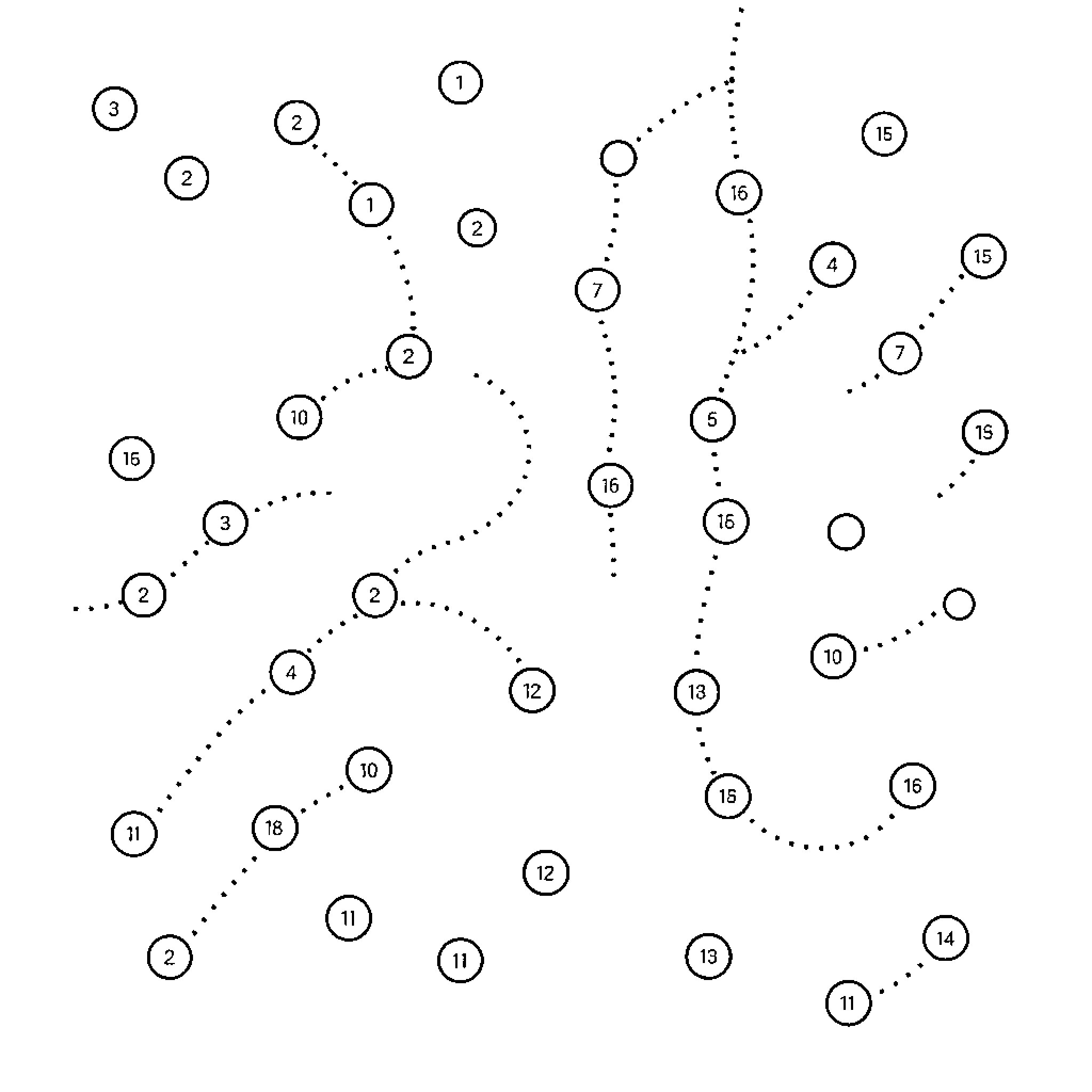 Connect the Dots: Intertwining Pathways Coloring Page (free black-and-white line drawing printable PDF for all, from beginners to advanced learners, including children, teens, adults, and seniors)