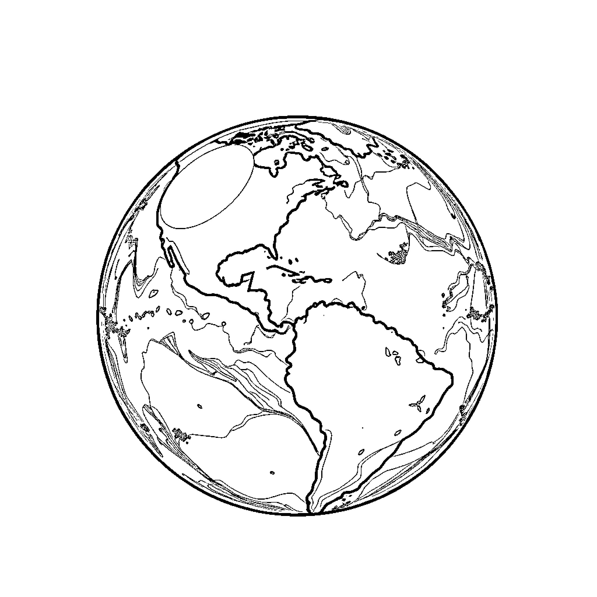 Dome of the World in Black and White Coloring Page (free black-and-white line drawing printable PDF for all, from beginners to advanced learners, including children, teens, adults, and seniors)