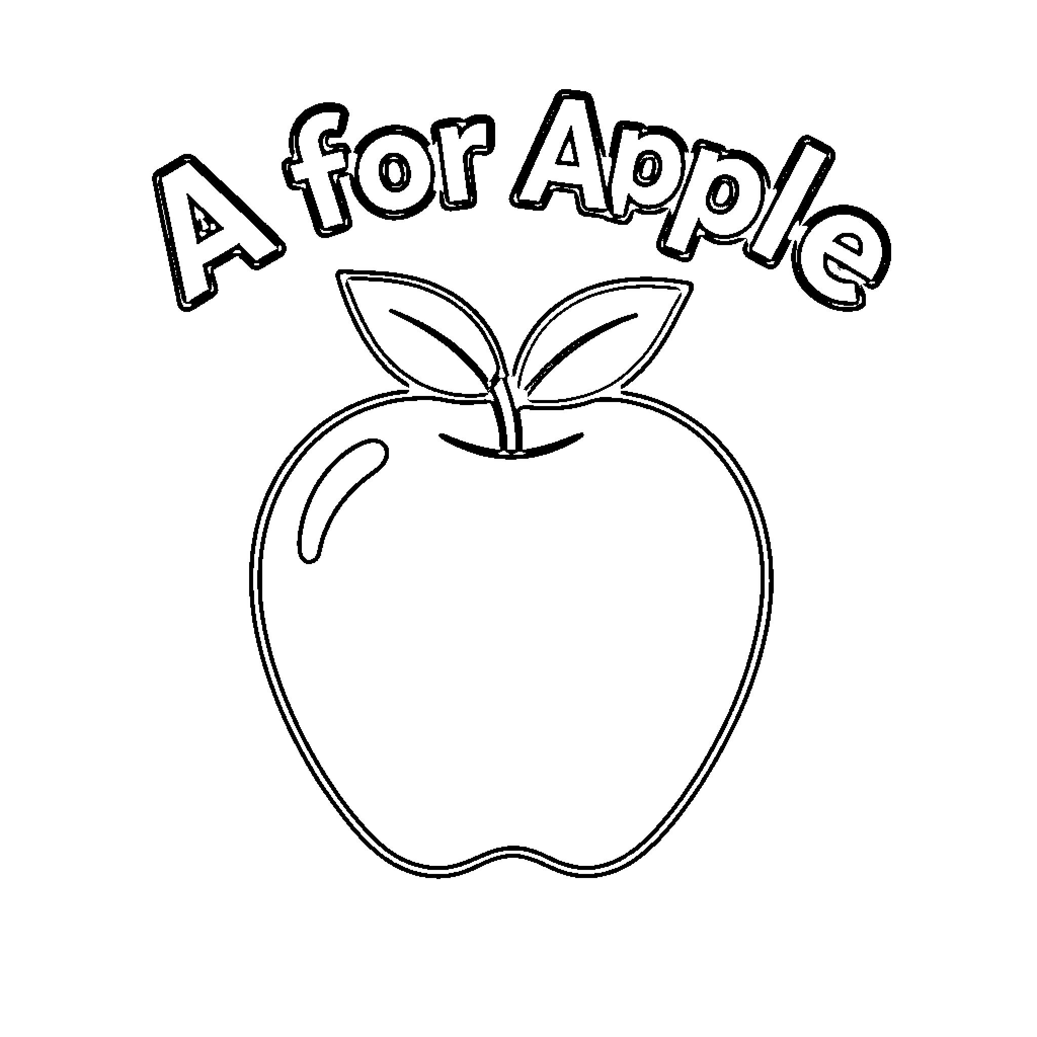 Apple Shaped Coloring Page Coloring Page (free black-and-white line drawing printable PDF for all, from beginners to advanced learners, including children, teens, adults, and seniors)