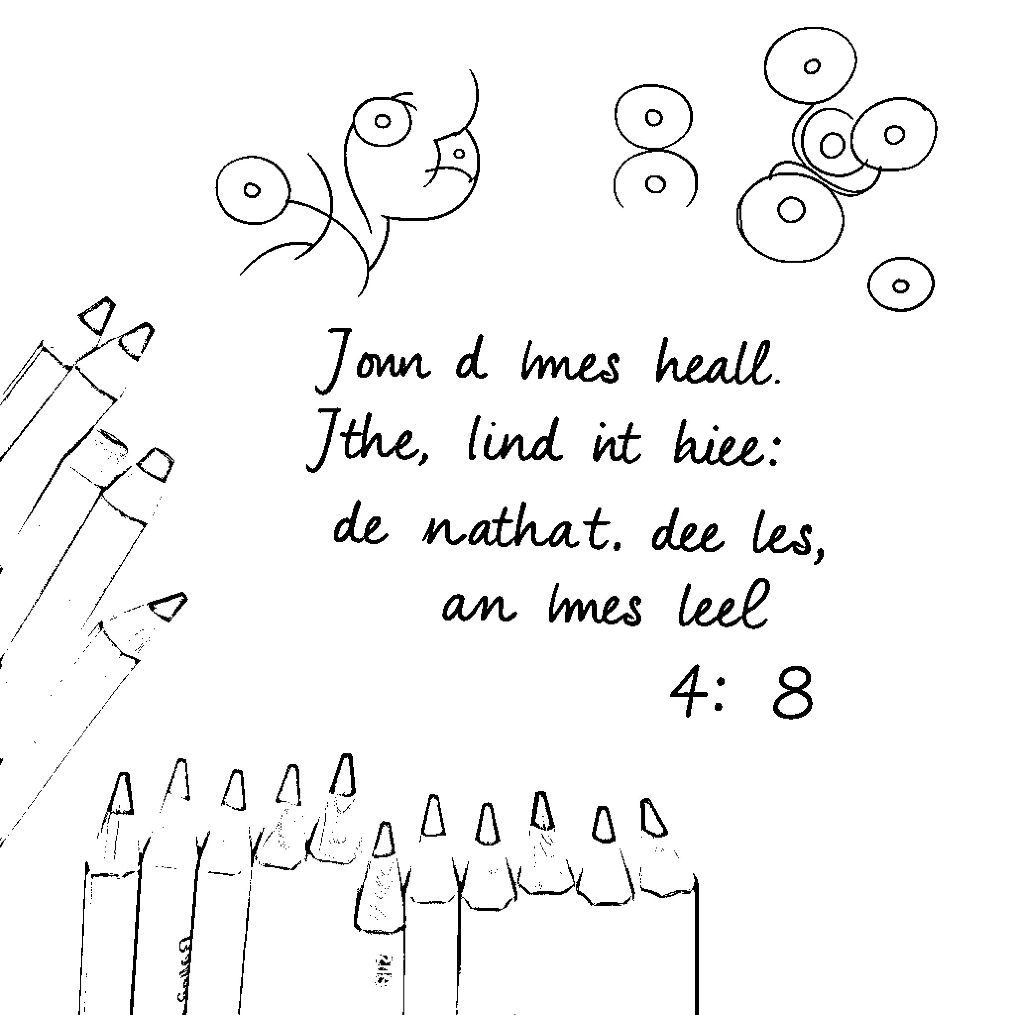 Bible Verse about Healing and Comfort Coloring Page (free black-and-white line drawing printable PDF for all, from beginners to advanced learners, including children, teens, adults, and seniors)