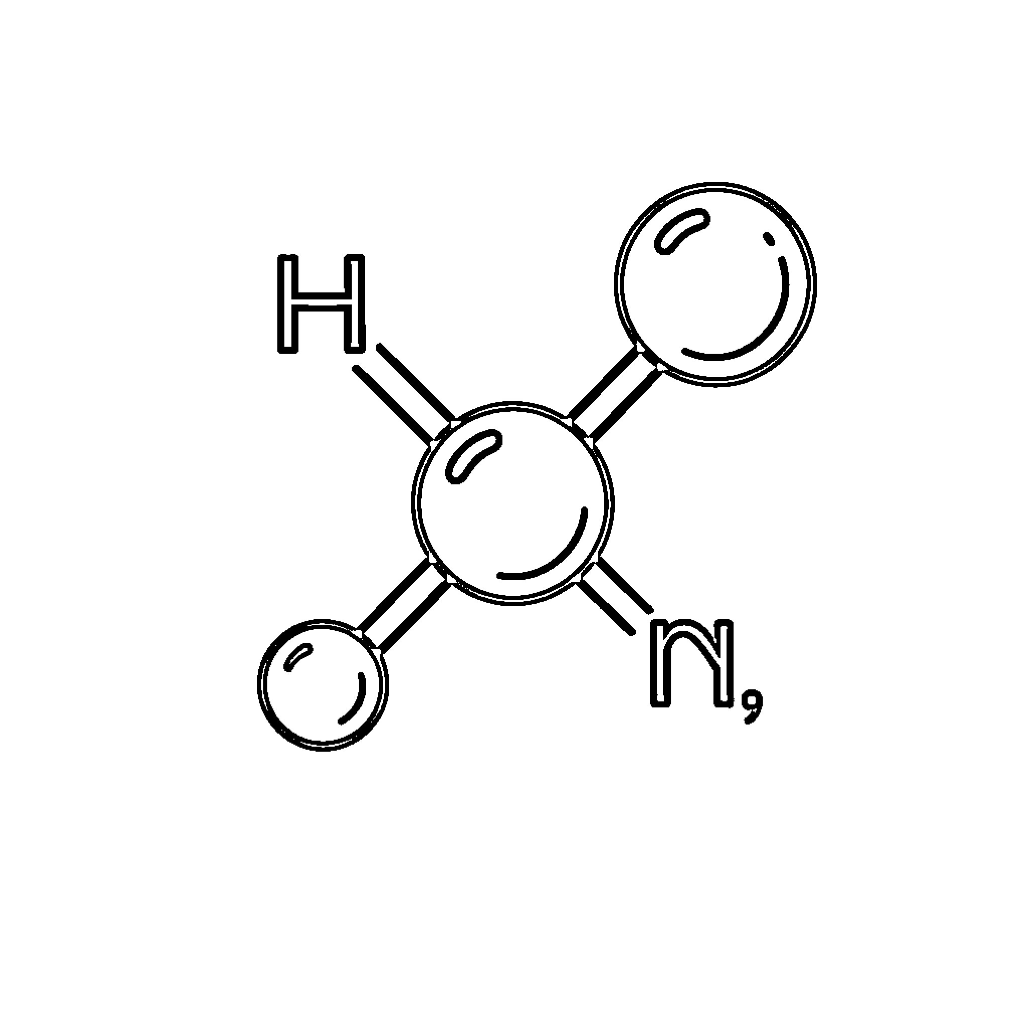 Water Molecule Structural Diagram Coloring Page (free black-and-white line drawing printable PDF for all, from beginners to advanced learners, including children, teens, adults, and seniors)