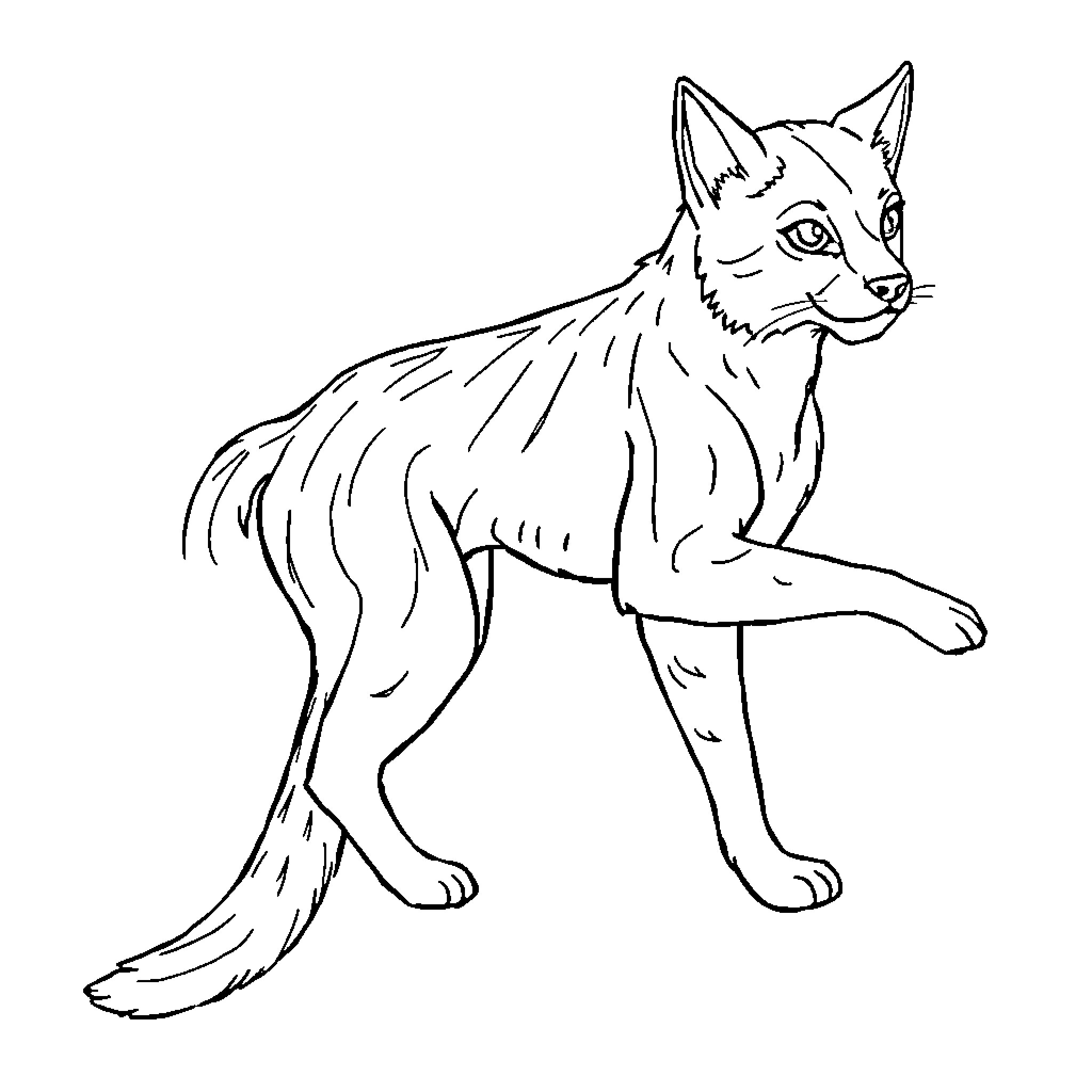 Dog enjoying outdoor adventure Coloring Page (free black-and-white line drawing printable PDF for all, from beginners to advanced learners, including children, teens, adults, and seniors)