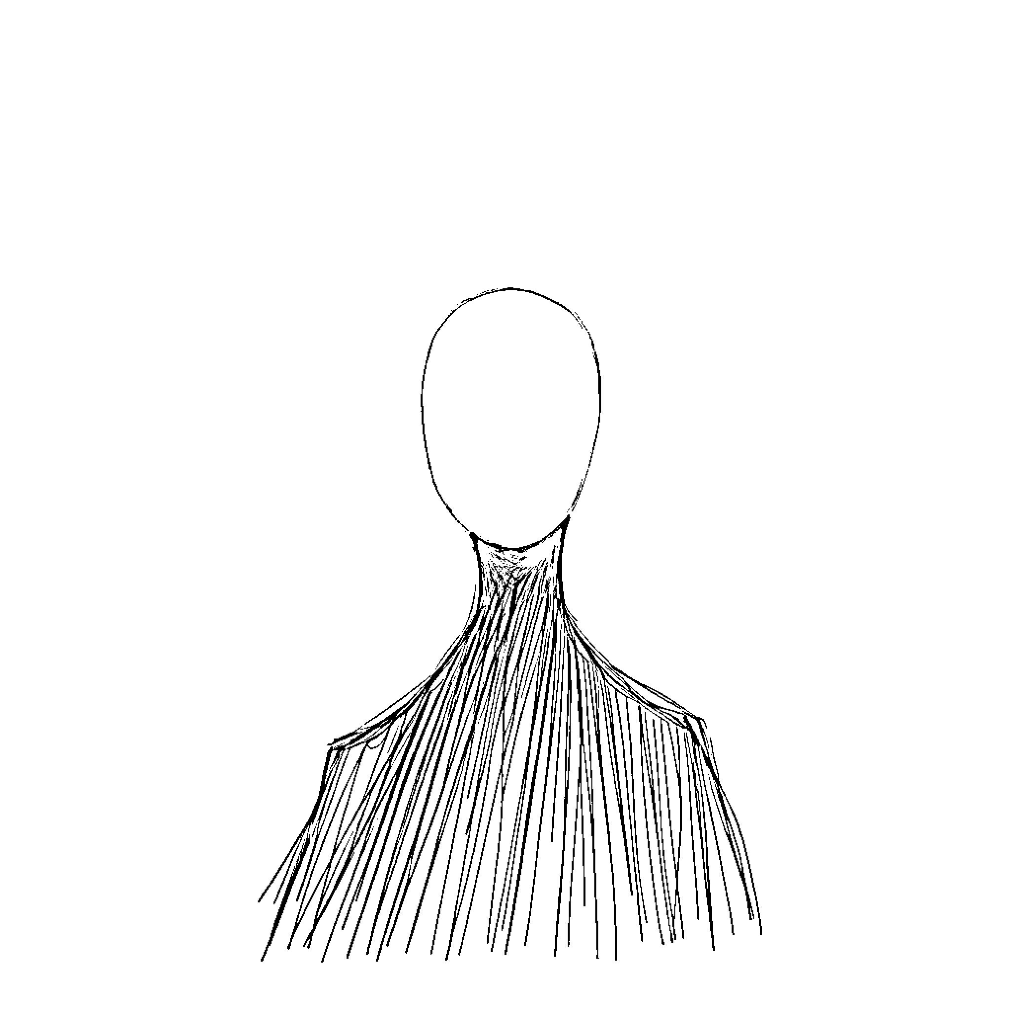 Abstract depiction of a dress with flowing fabric Coloring Page (free black-and-white line drawing printable PDF for all, from beginners to advanced learners, including children, teens, adults, and seniors)