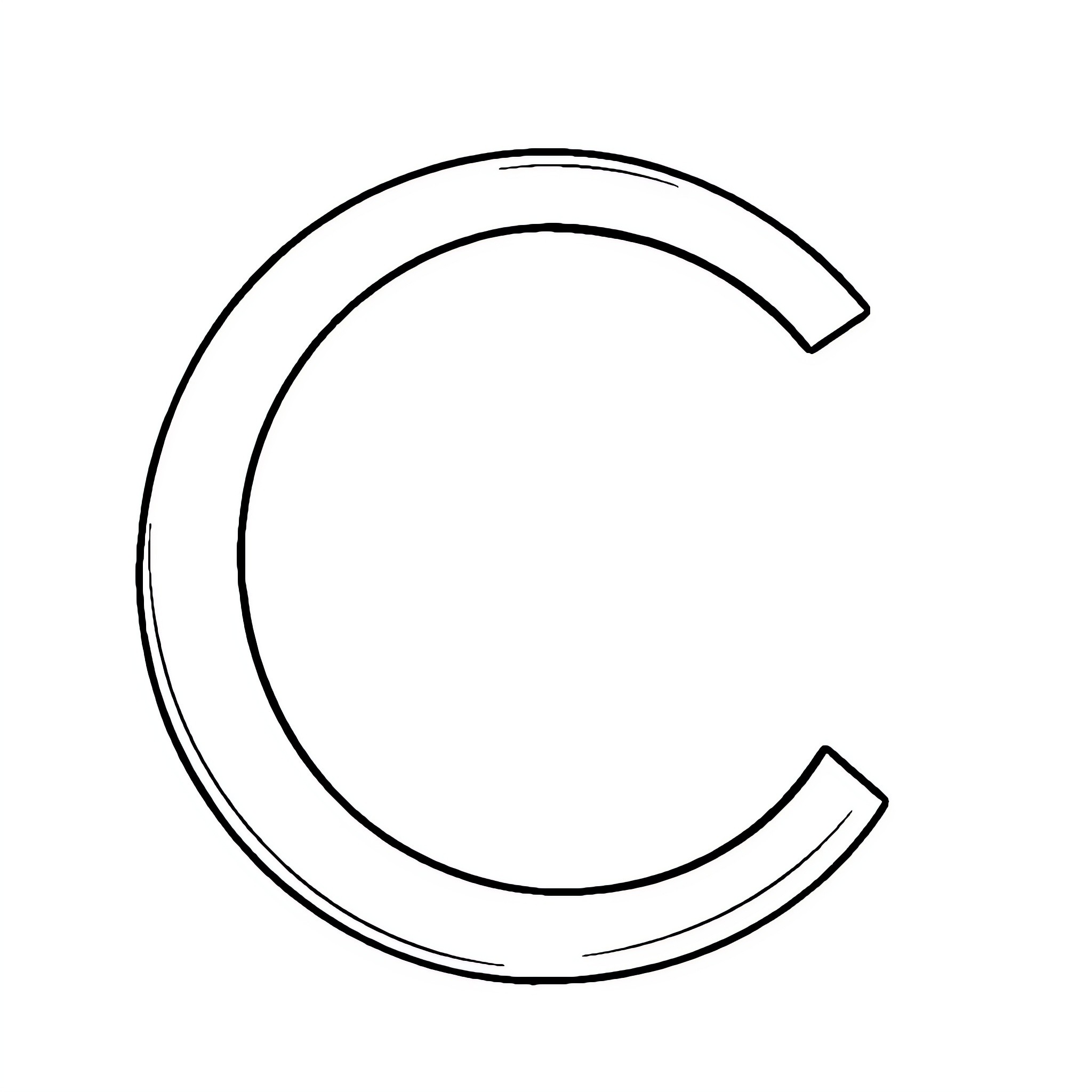 Crescent moon silhouette Coloring Page (free black-and-white line drawing printable PDF for all, from beginners to advanced learners, including children, teens, adults, and seniors)