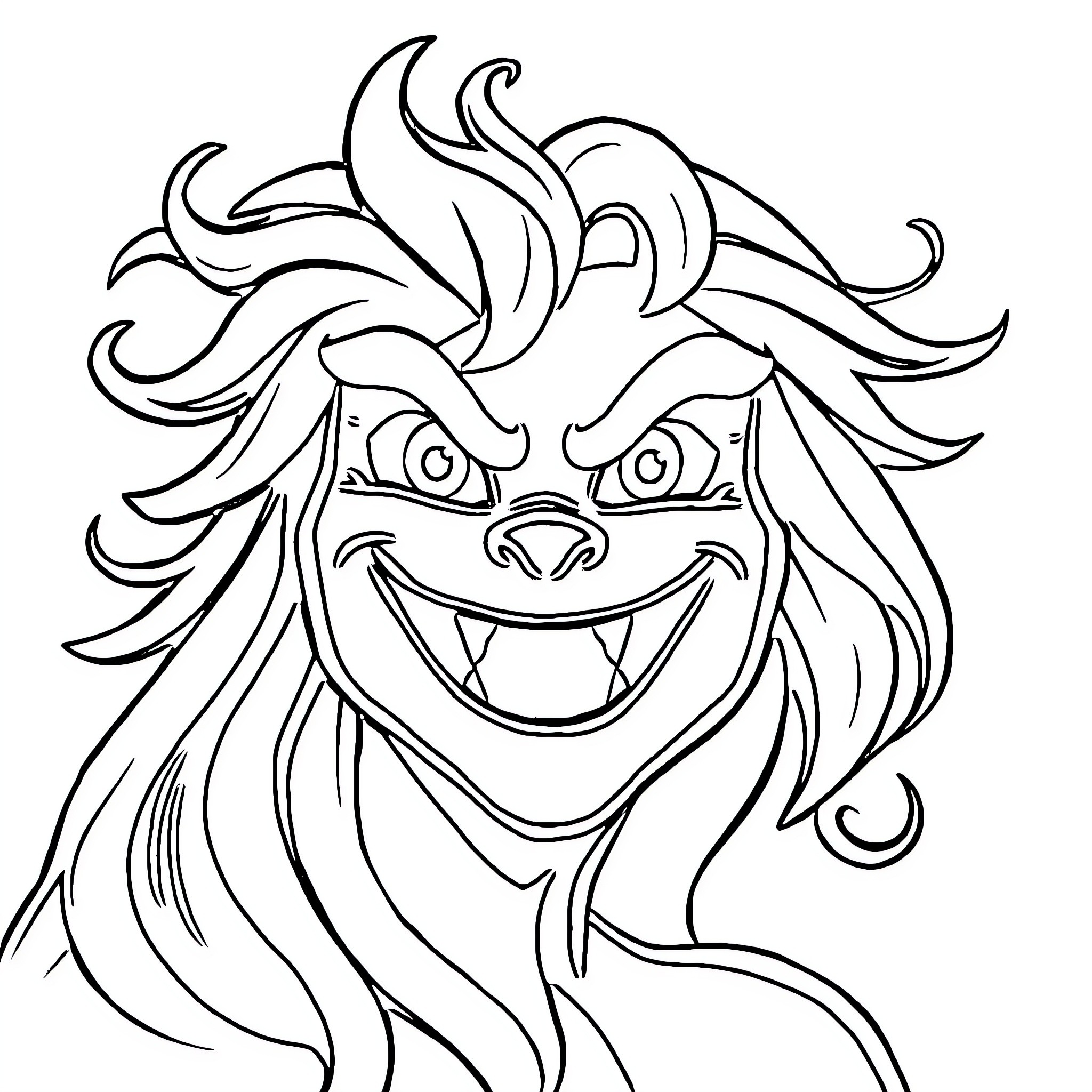 Mona Lisa's Mischievous Grin Coloring Page (free black-and-white line drawing printable PDF for all, from beginners to advanced learners, including children, teens, adults, and seniors)