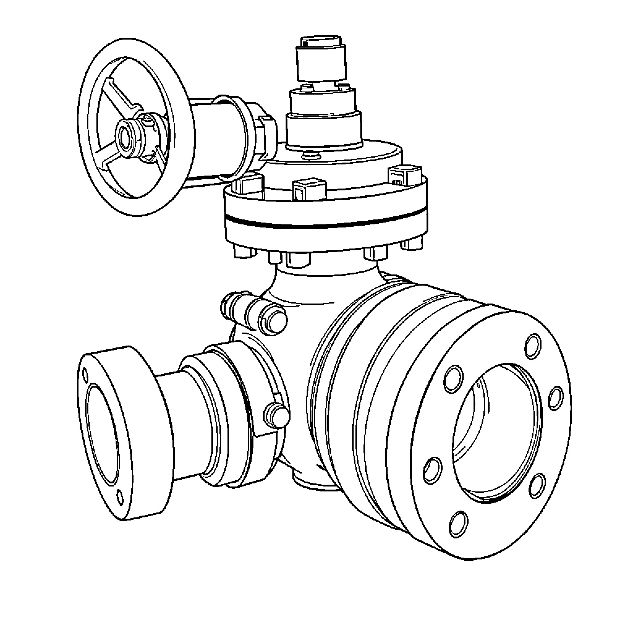 Fisher Control Valve Mechanical Components Coloring Page (free black-and-white line drawing printable PDF for all, from beginners to advanced learners, including children, teens, adults, and seniors)
