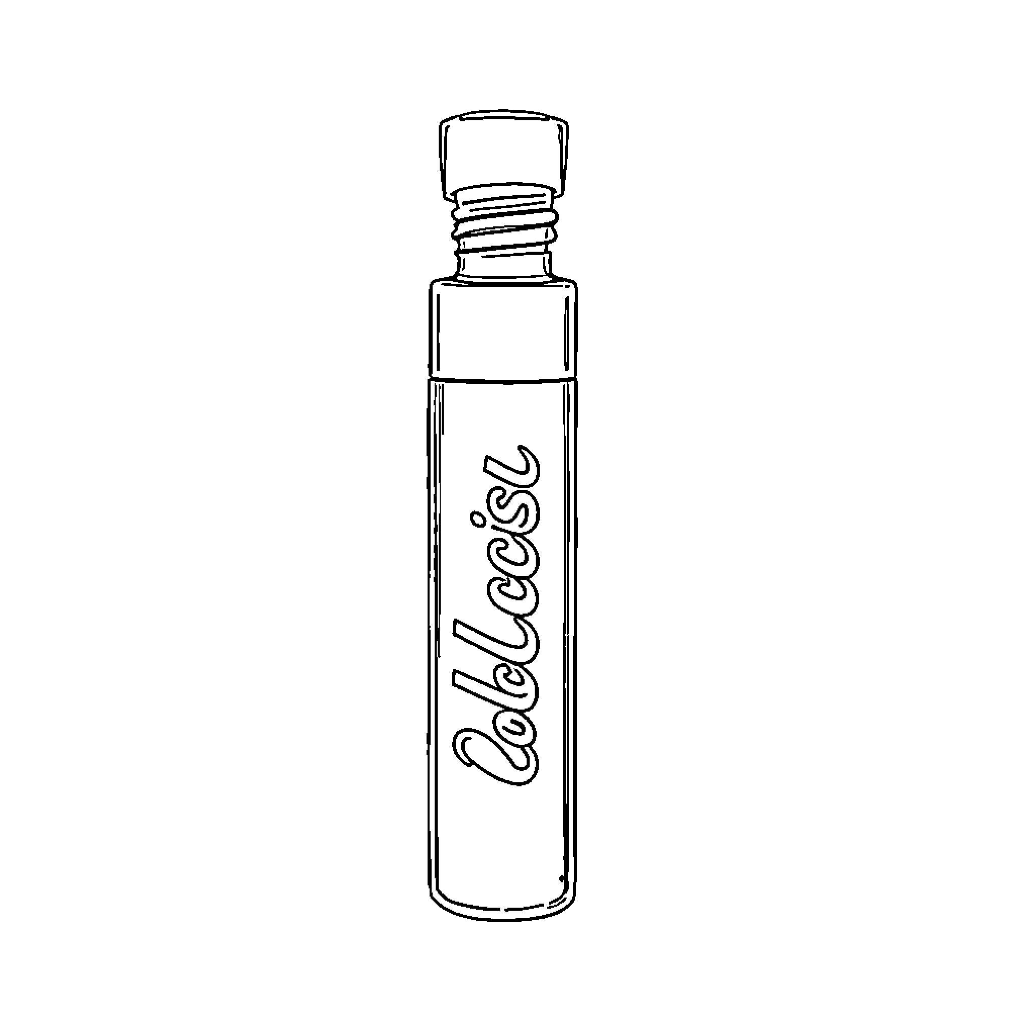 Lipgloss bottle with elegant design Coloring Page (free black-and-white line drawing printable PDF for all, from beginners to advanced learners, including children, teens, adults, and seniors)