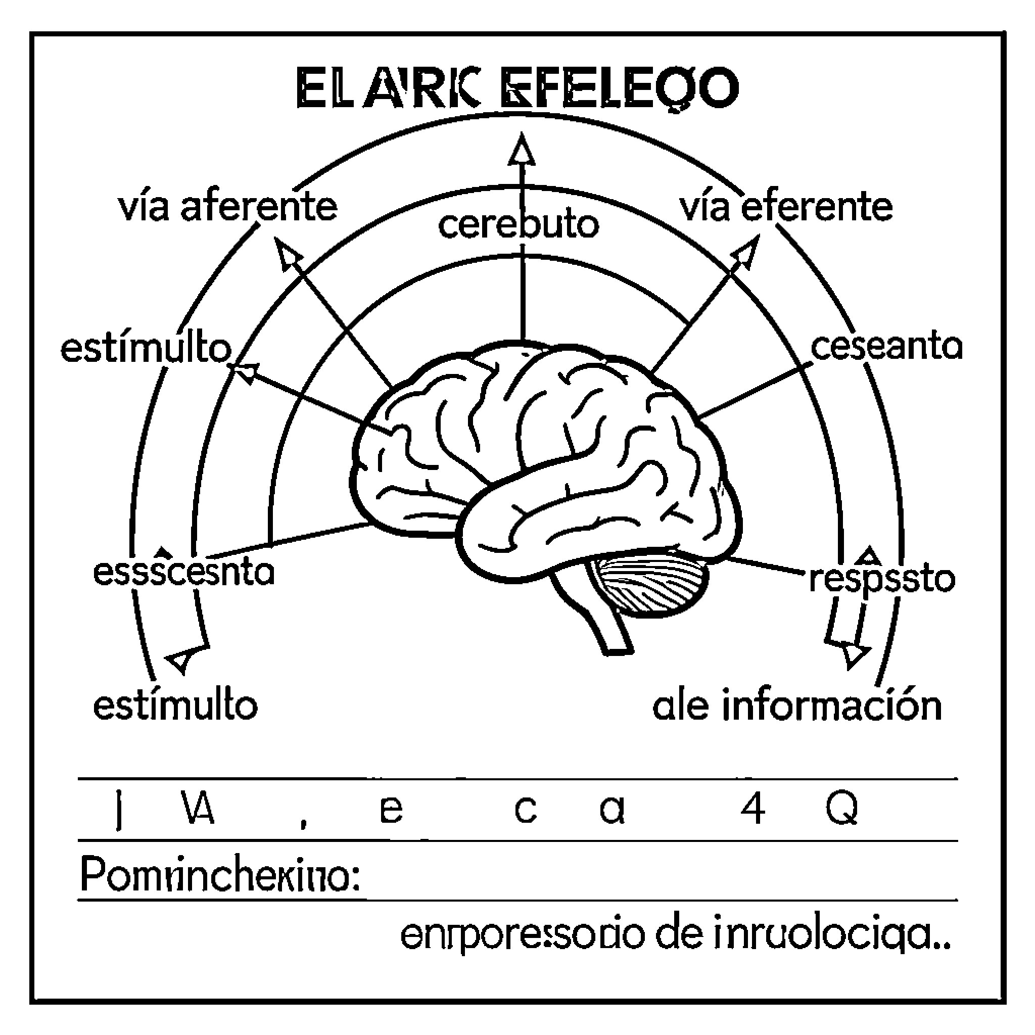 Arco of the Brain's Functions and Processes Coloring Page (free black-and-white line drawing printable PDF for all, from beginners to advanced learners, including children, teens, adults, and seniors)