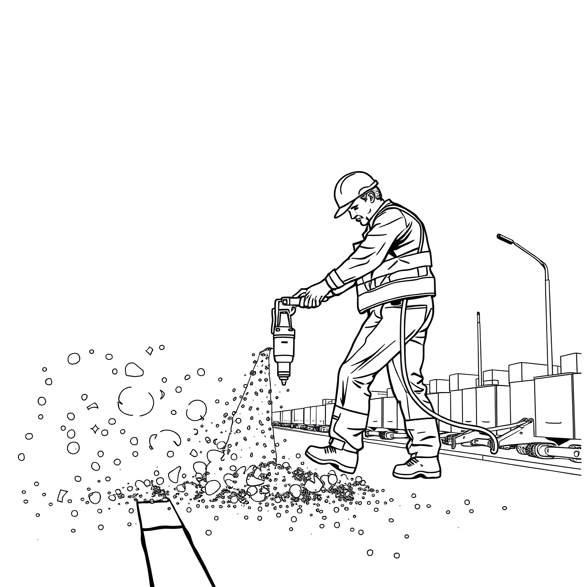 29 Best Jackhammer Coloring Pages (Free Printable PDFs)