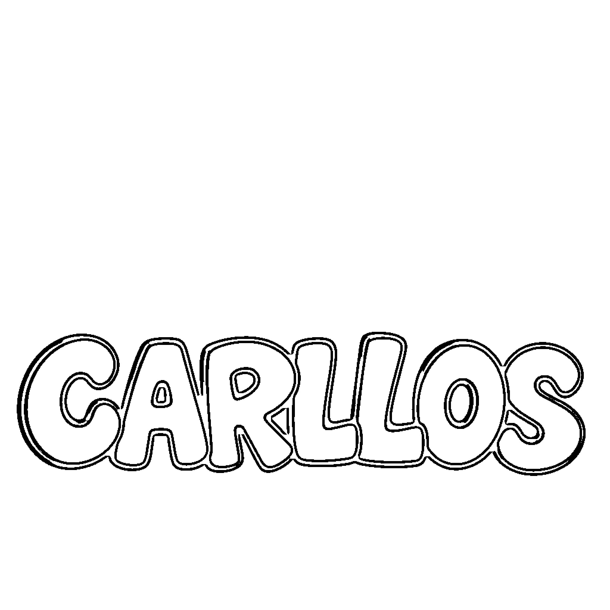 Carlos playing with shapes and patterns Coloring Page (free black-and-white line drawing printable PDF for all, from beginners to advanced learners, including children, teens, adults, and seniors)