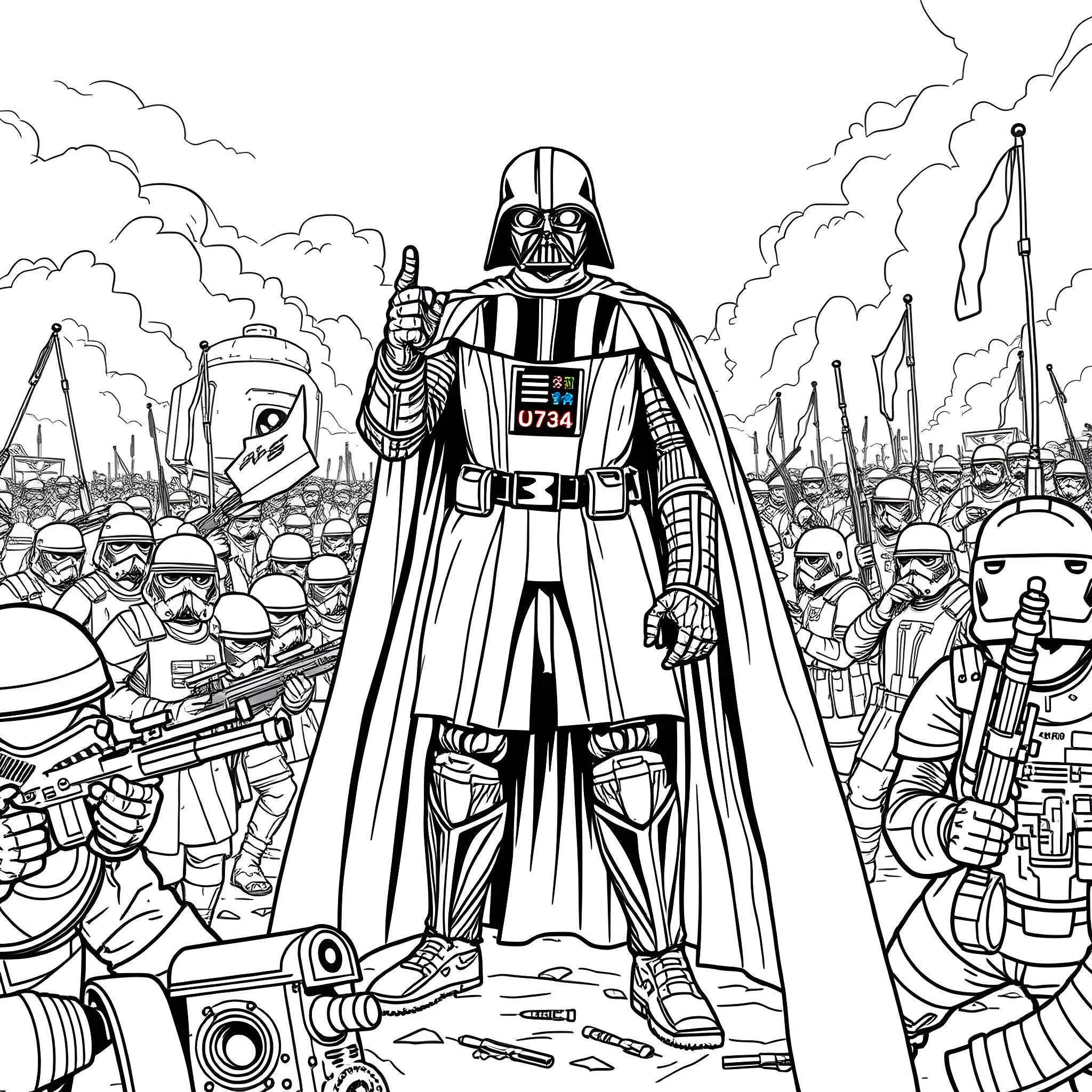 431 Best Darth Vader Coloring Pages (Free Printable PDFs)