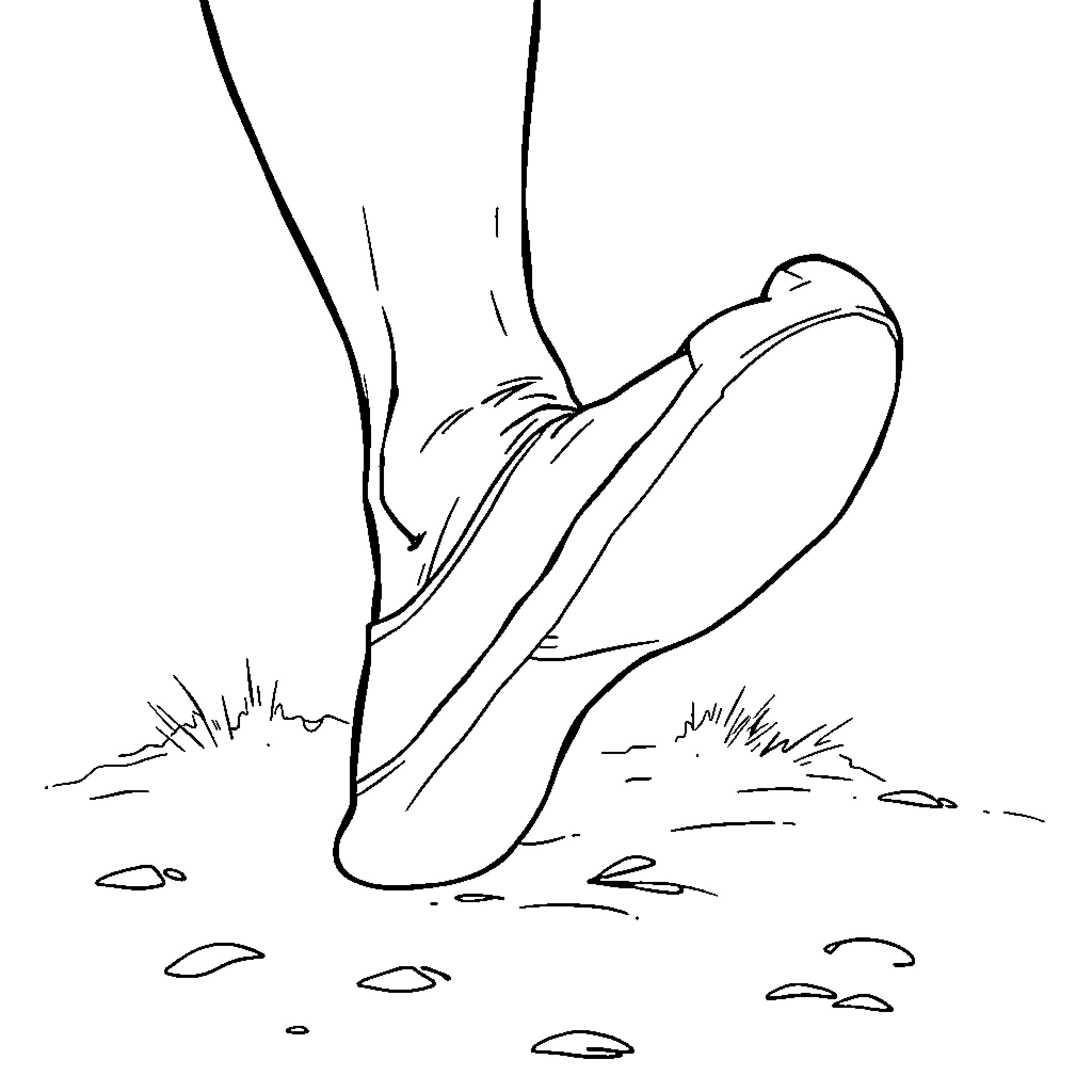 Man resting on the ground in nature Coloring Page (free black-and-white line drawing printable PDF for all, from beginners to advanced learners, including children, teens, adults, and seniors)