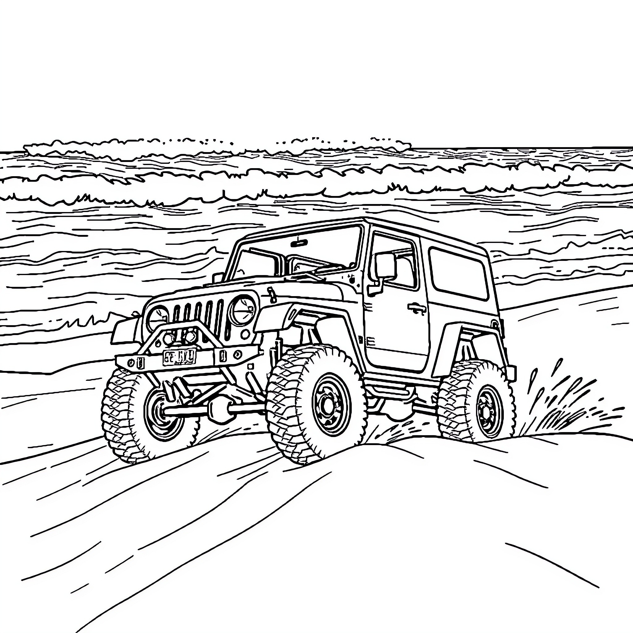 Best Offroad Car Coloring Pages (Free Printable PDF)