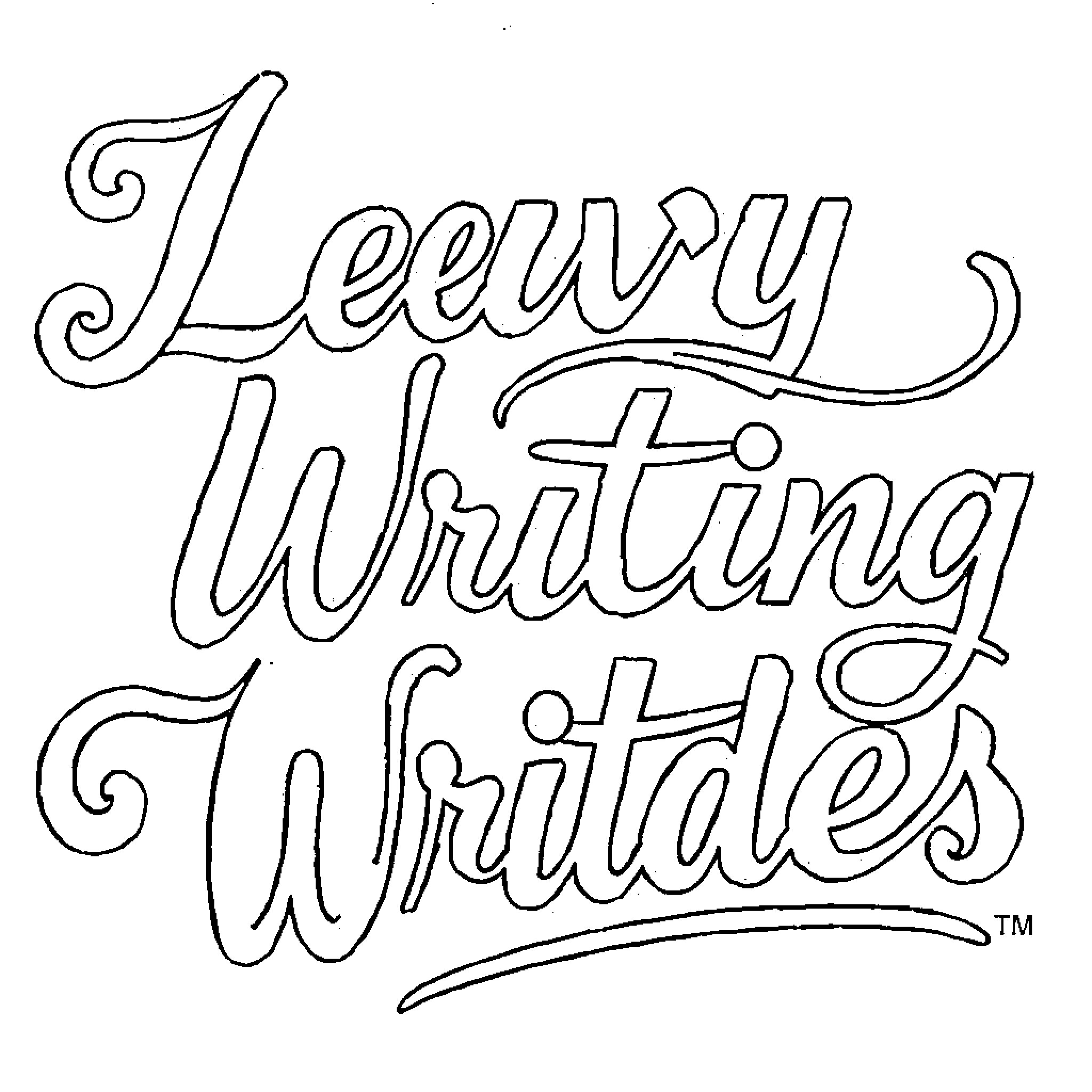 Cursive Writing Practice with Flowing Designs Coloring Page (free black-and-white line drawing printable PDF for all, from beginners to advanced learners, including children, teens, adults, and seniors)