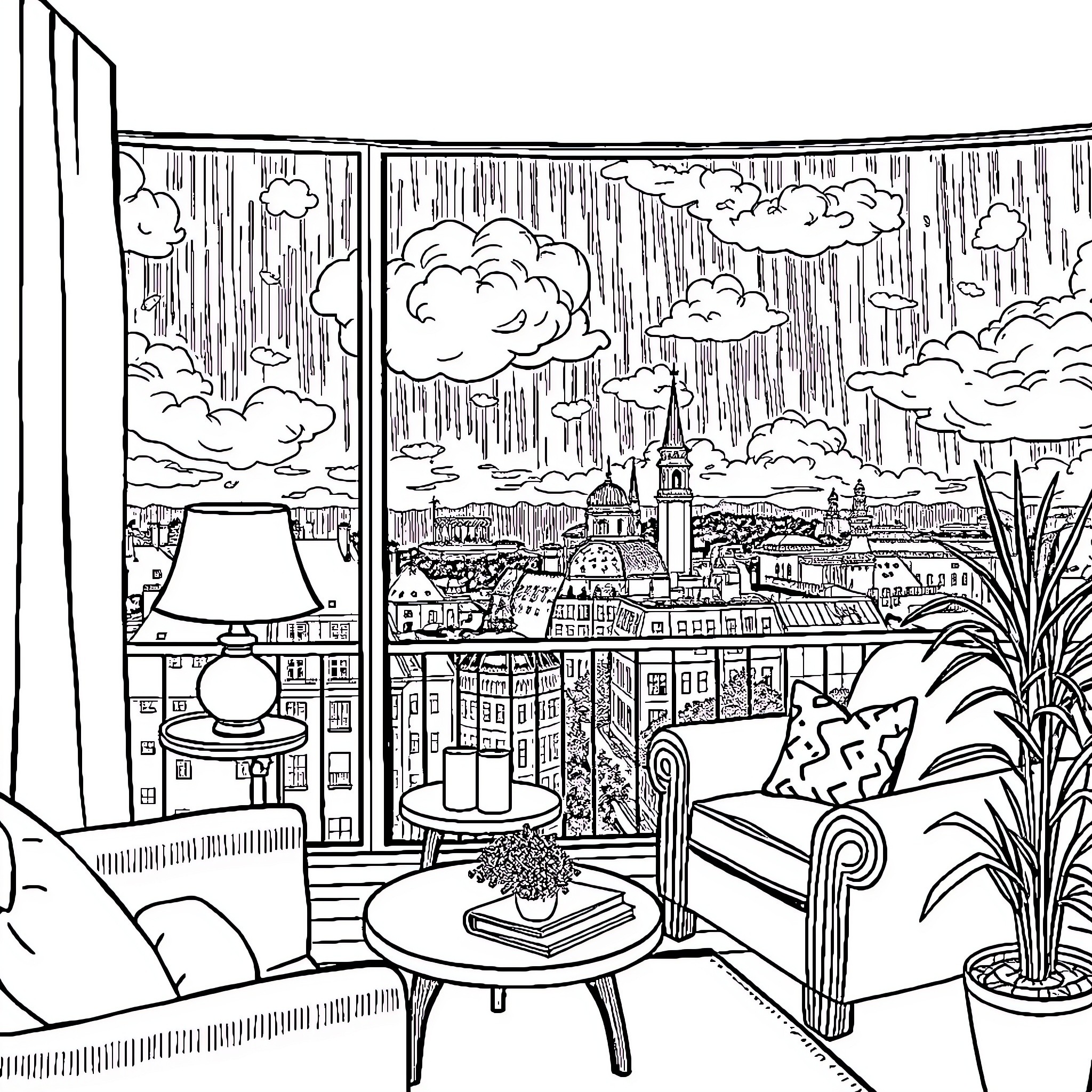 Best Skyline Coloring Pages (Free Printable PDF)