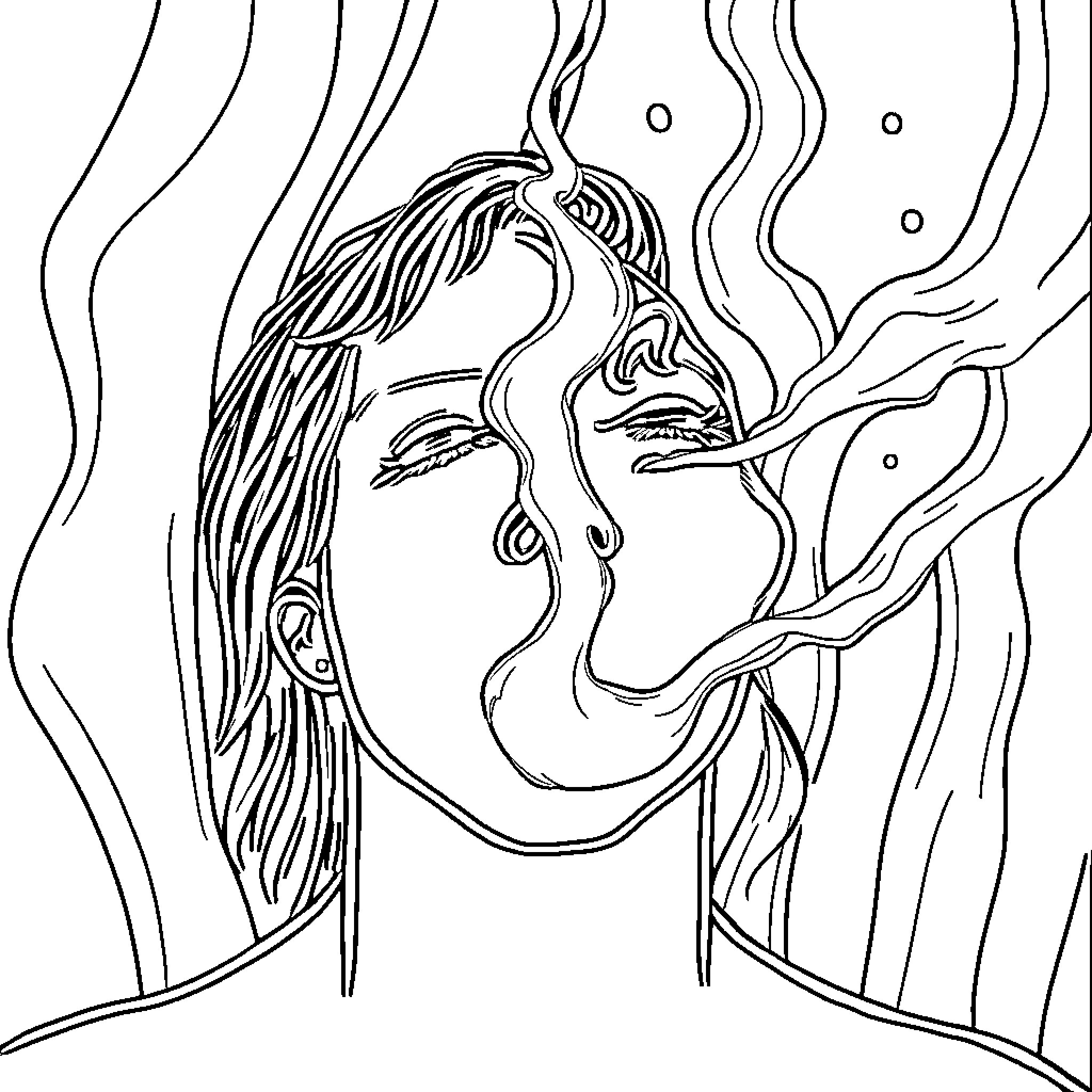 Breath of imagination and creativity Coloring Page (free black-and-white line drawing printable PDF for all, from beginners to advanced learners, including children, teens, adults, and seniors)
